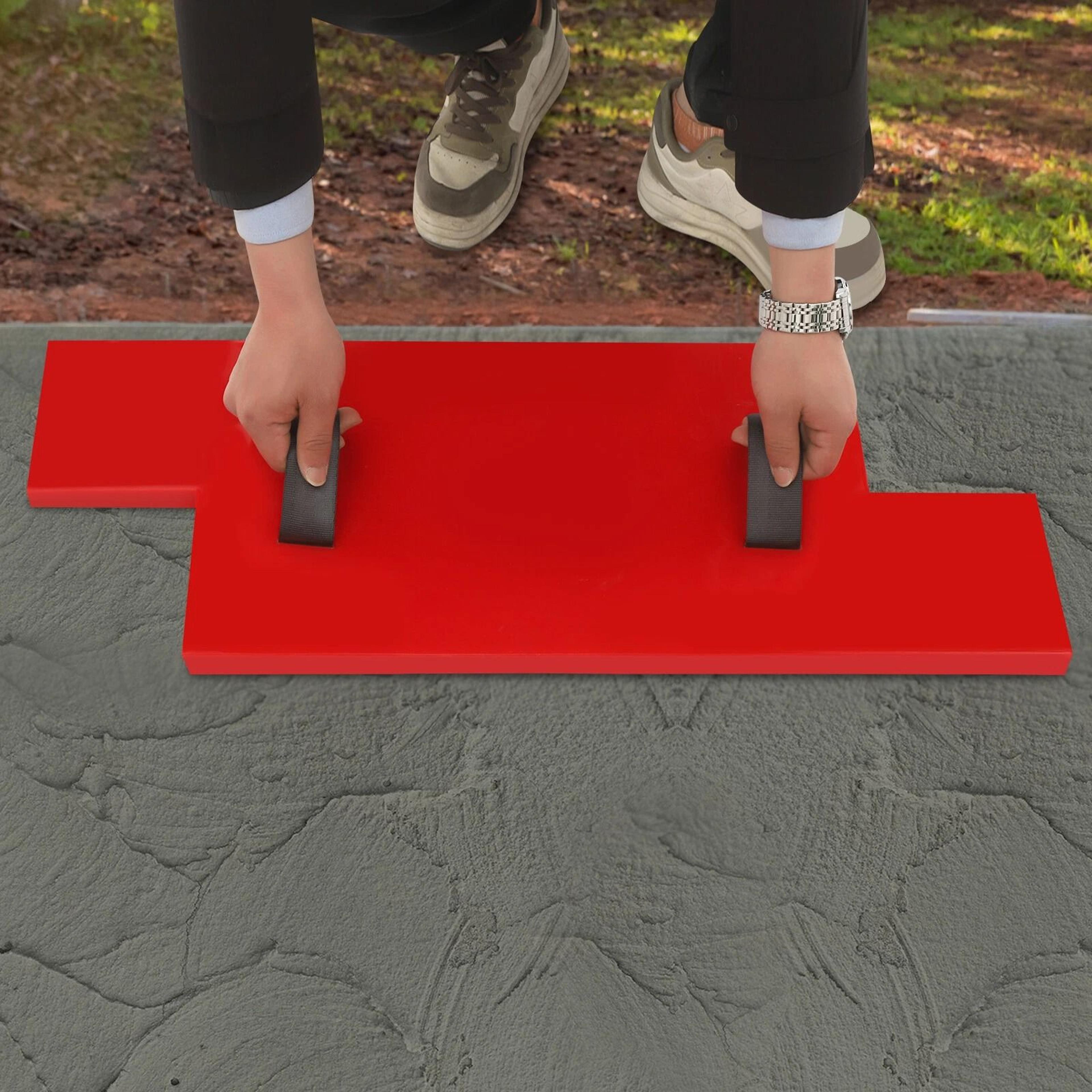 concrete texture mat stackable cement stamp mold for walls floors and decorative concrete