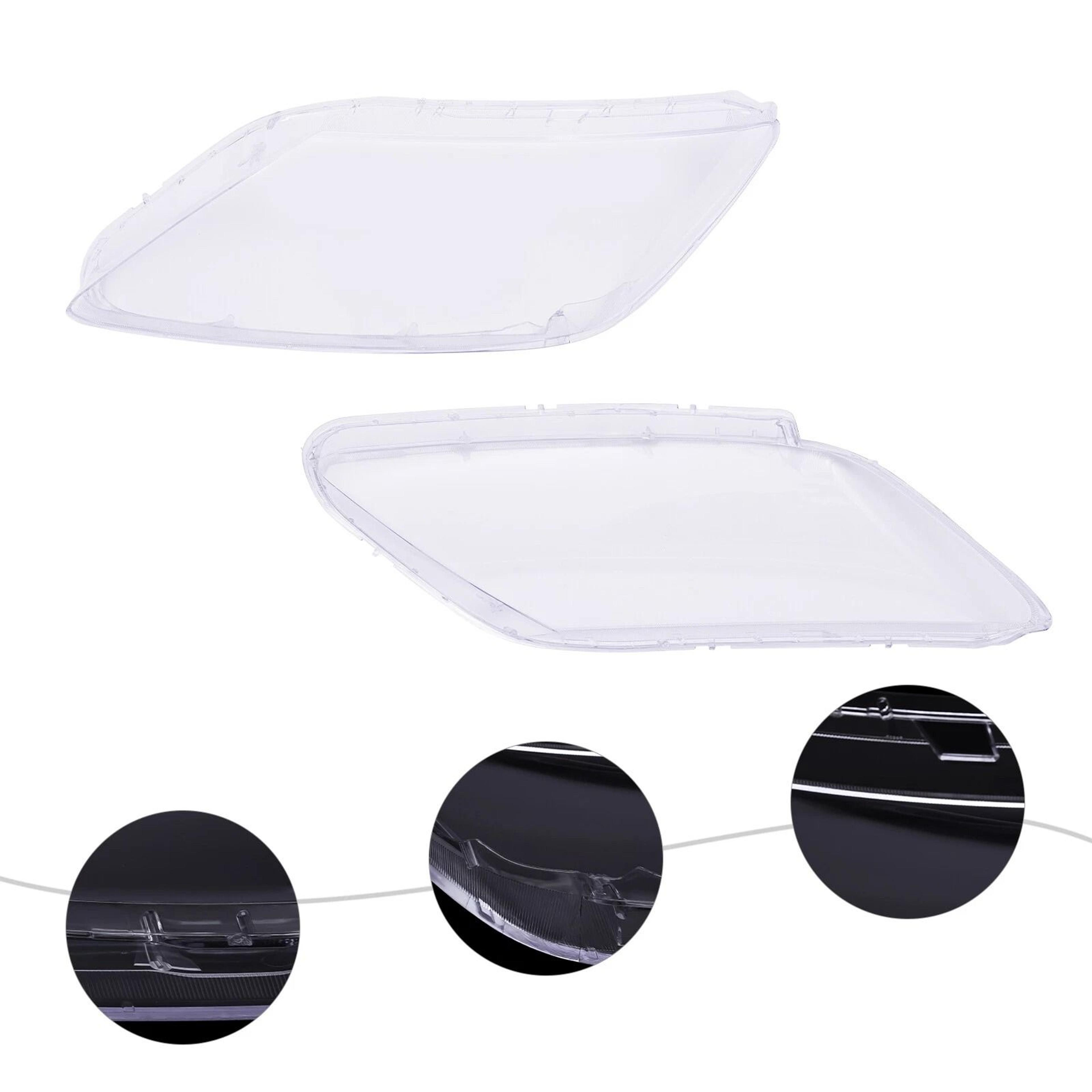 mazda headlight lens cover pair clear left right headlamp lampshades