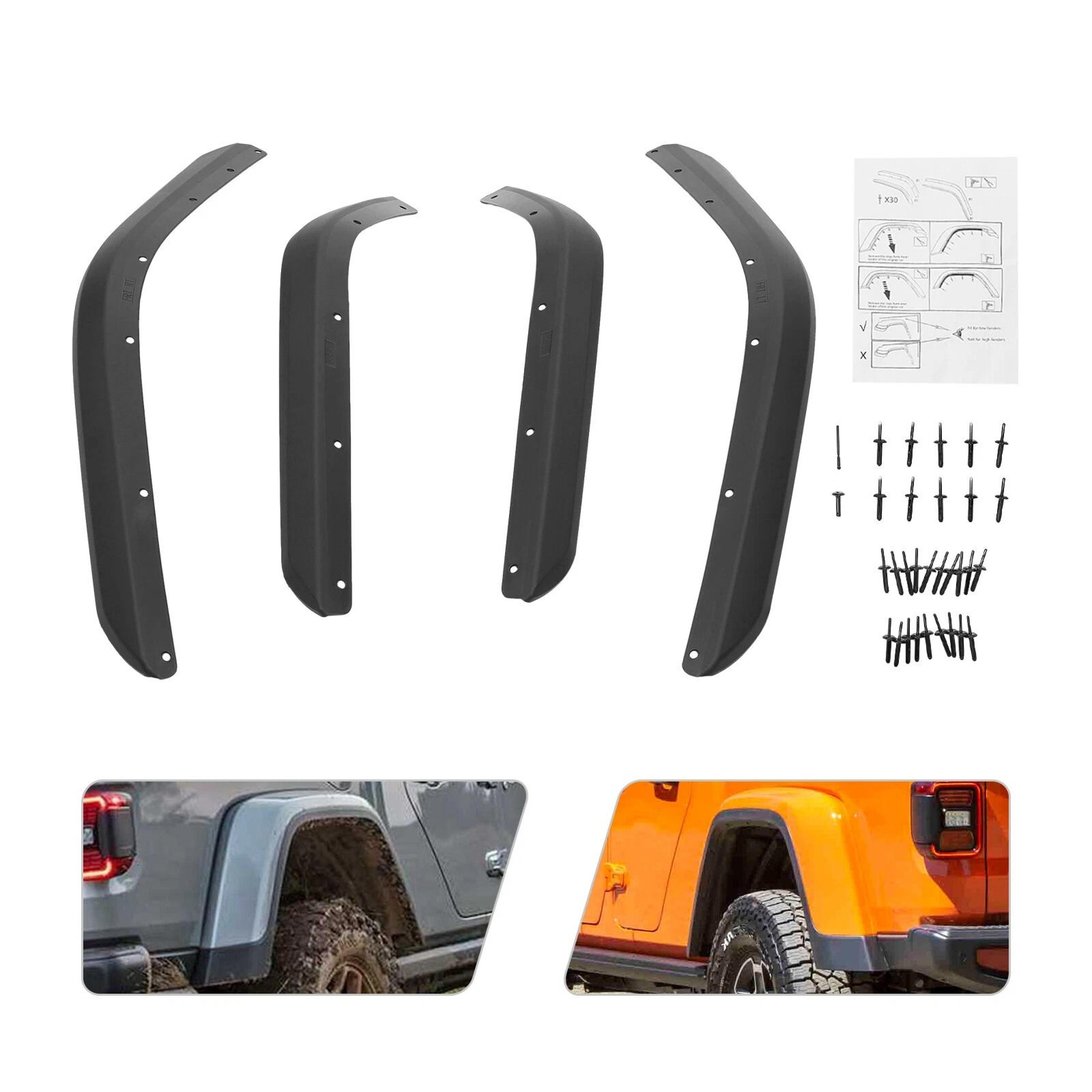 Jeep Gladiator Fender Flares ABS Extension Kit 2