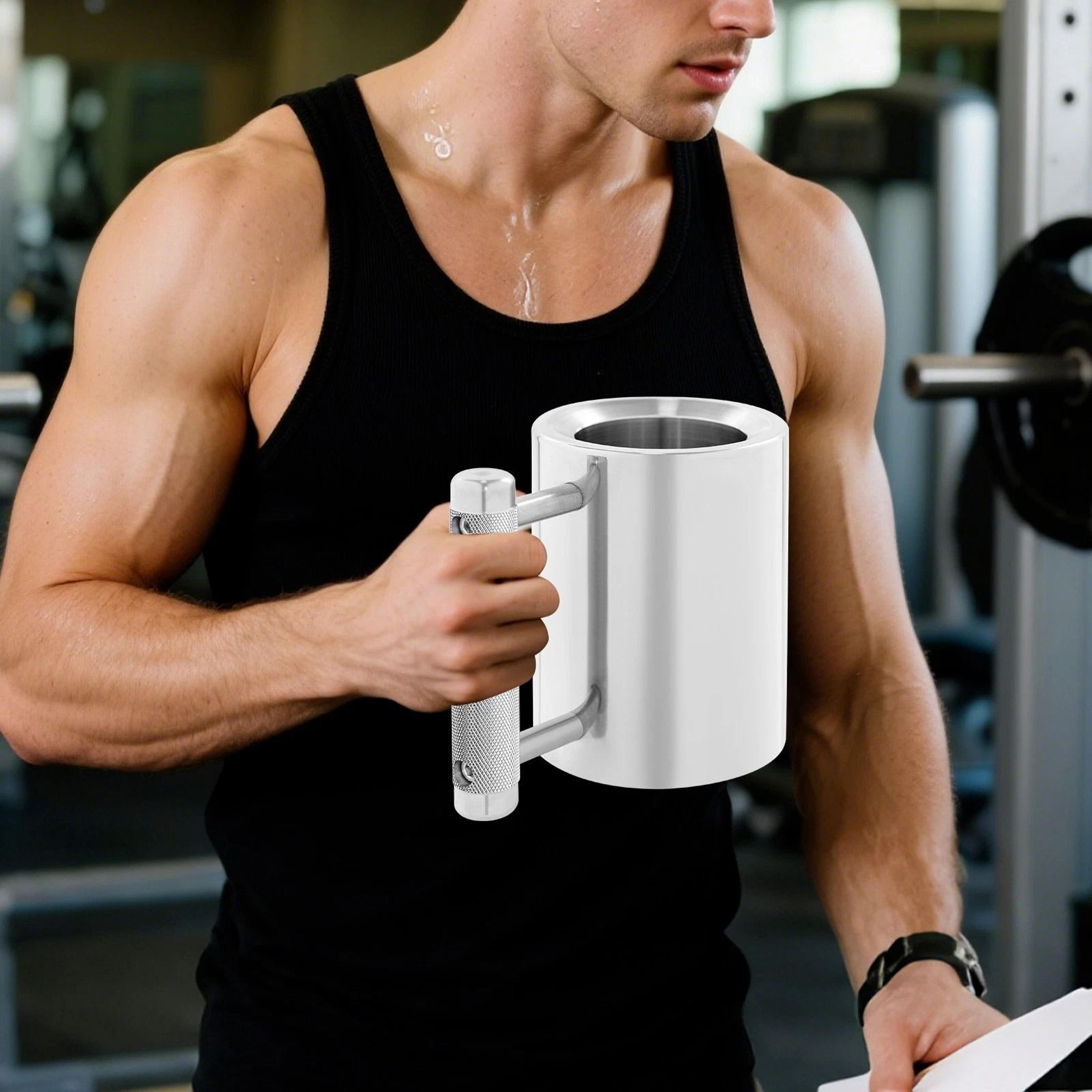 Stainless Steel Dumbbell Bottle Fitness Water Bottle And Gym Mug 3