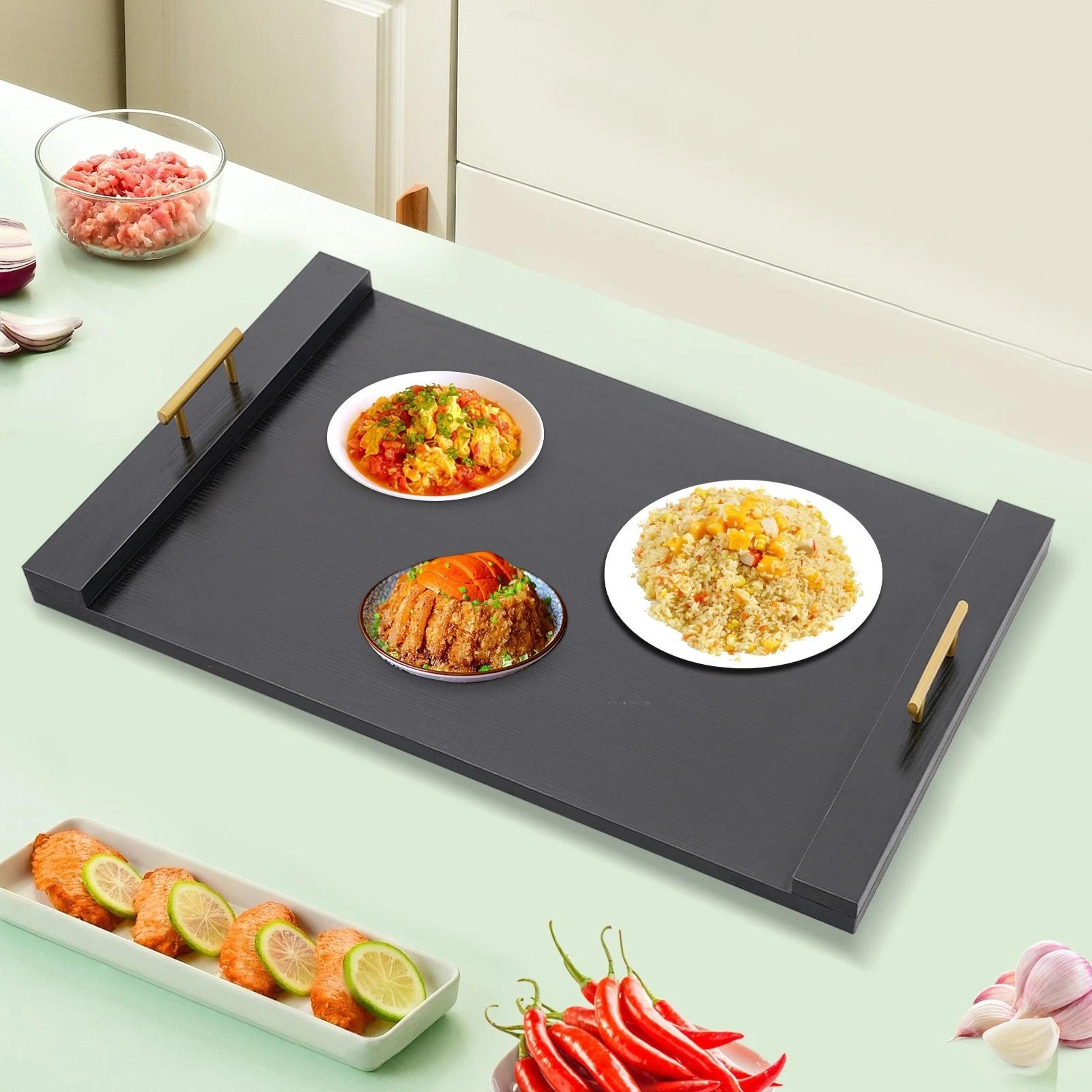 Black Noodle Board Stove Cover For Electric And Gas Stove Tops 7