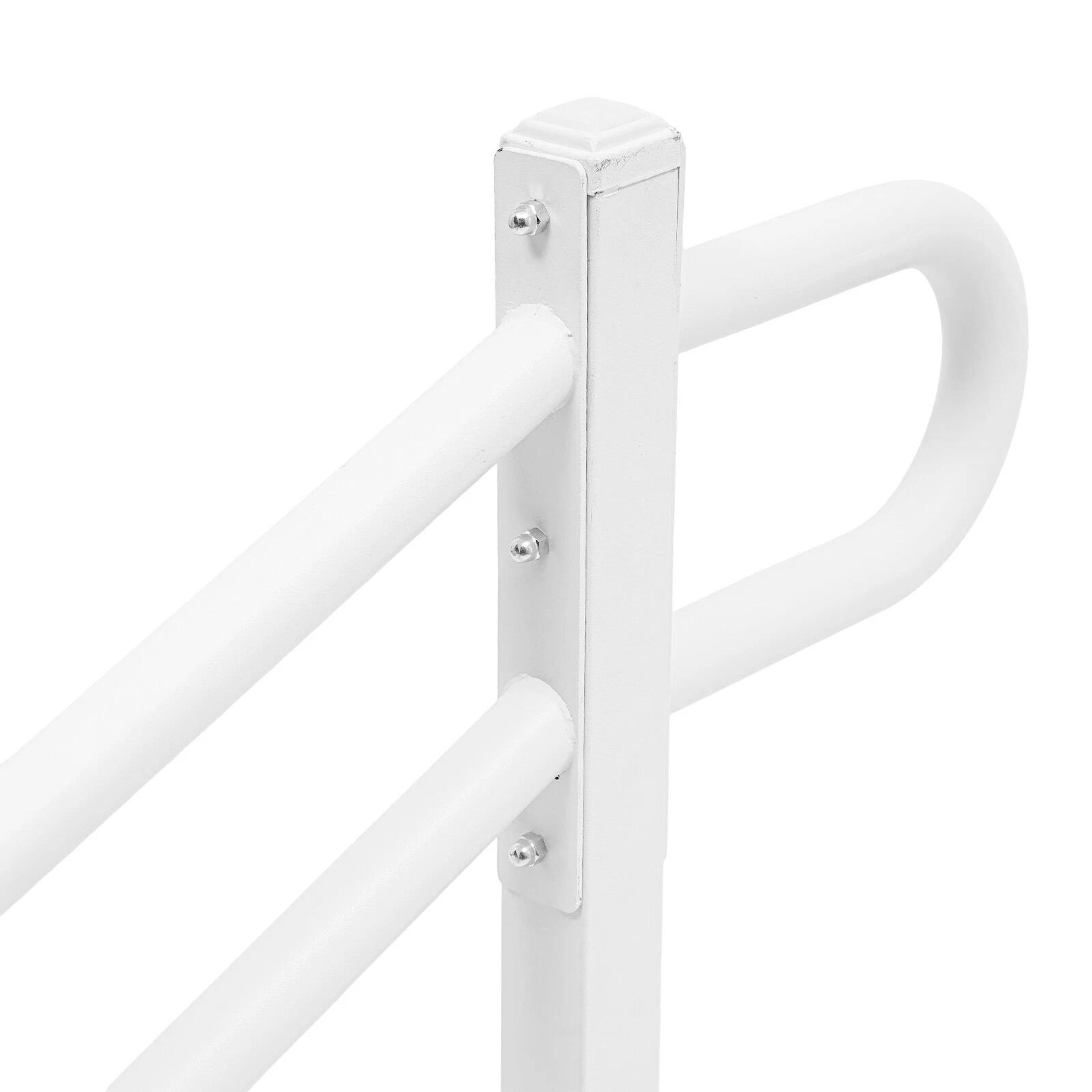 Heavy Duty Outdoor Stair Handrail For White Metal Safety Railing 9
