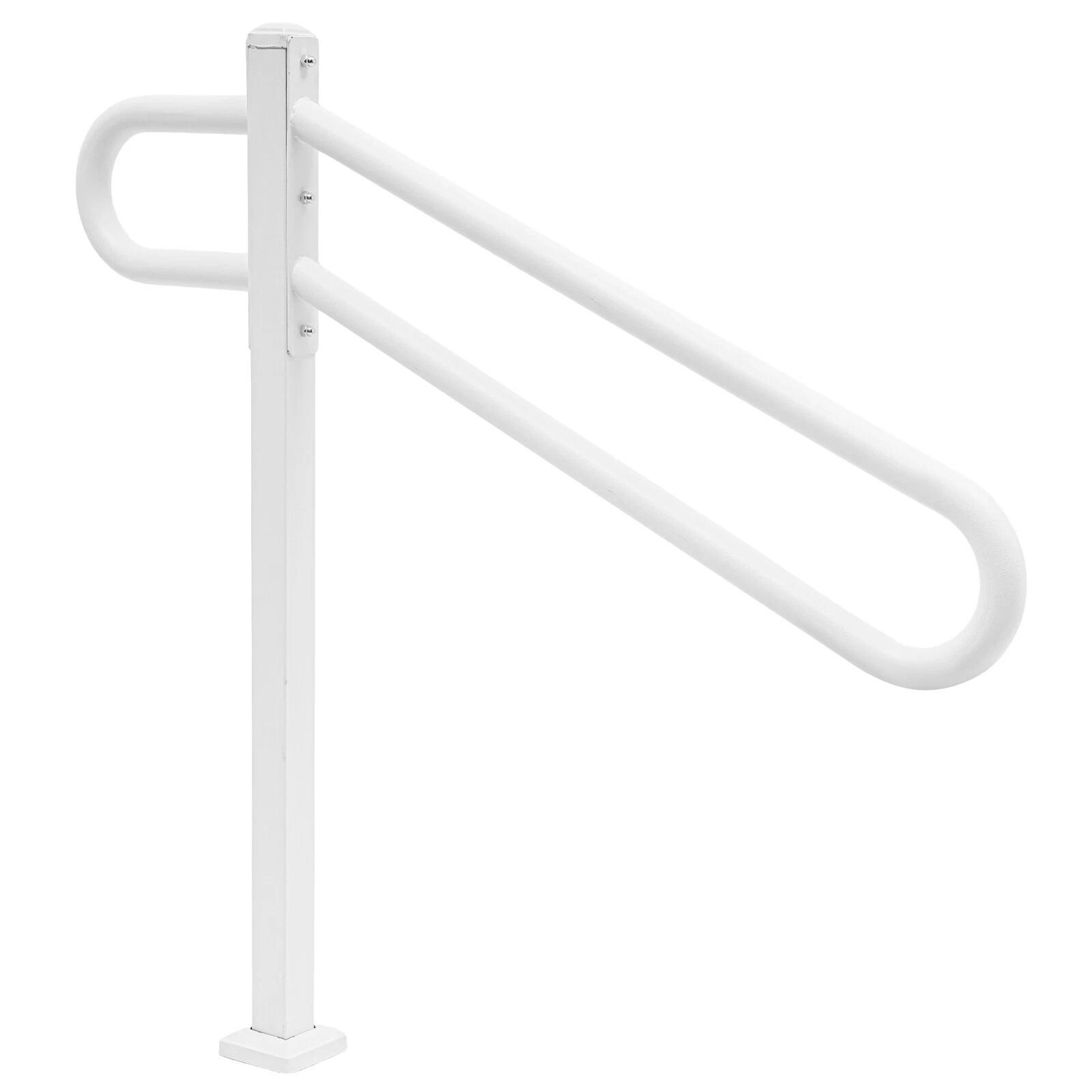 Heavy Duty Outdoor Stair Handrail For White Metal Safety Railing 16