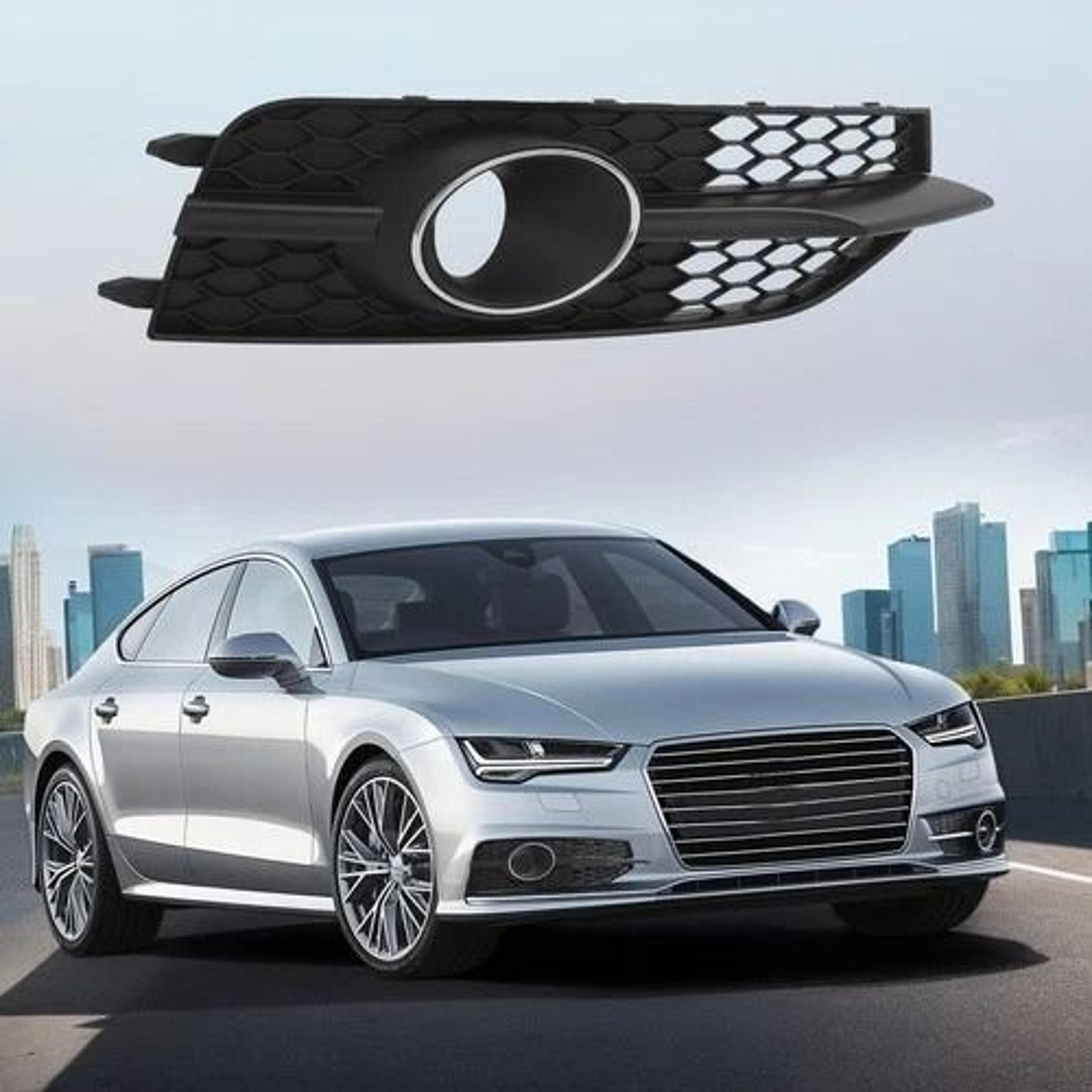 right fog light cover grille for audi line black