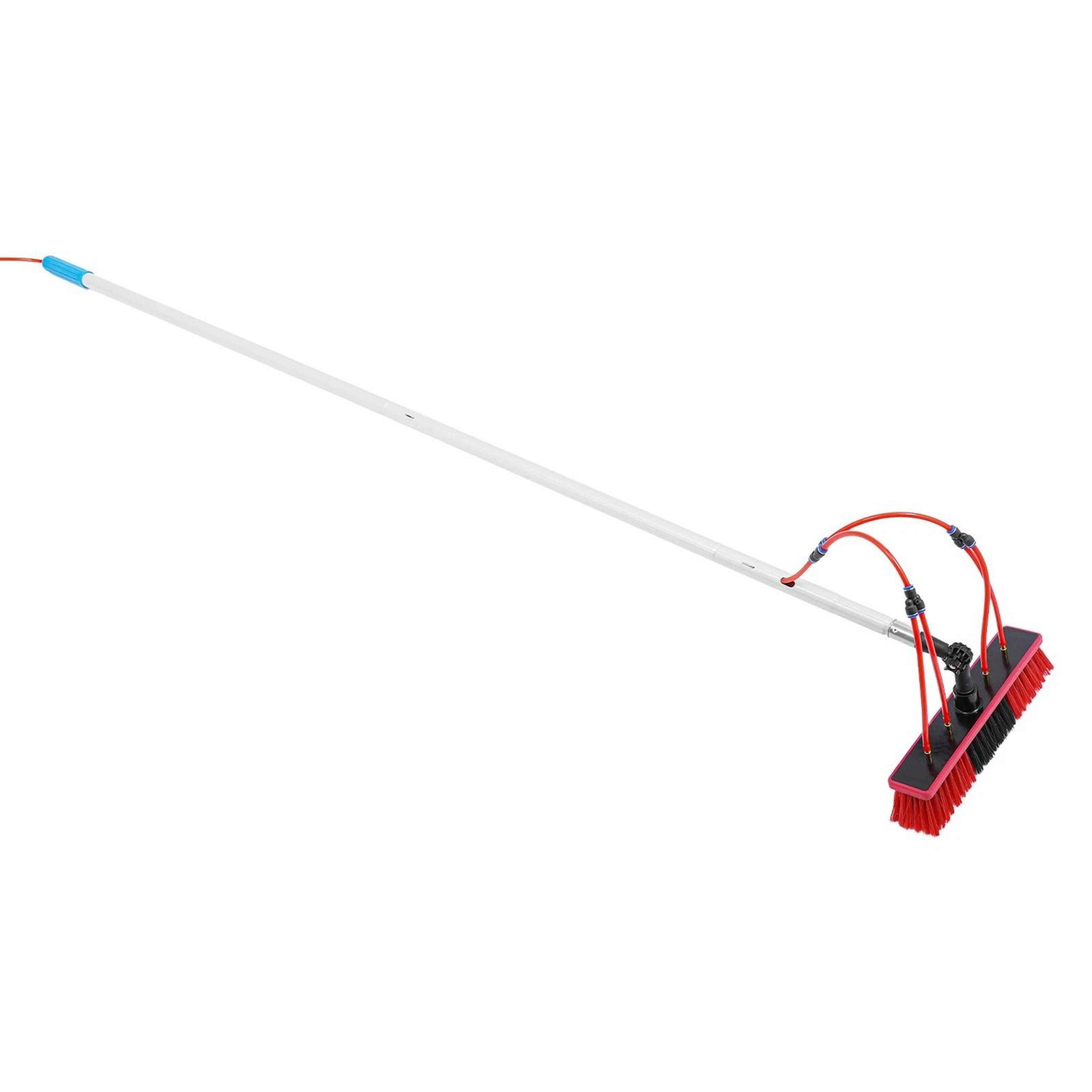 Solar Panel Cleaning Brush Kit With Adjustable Pole And Window Cleaning Hose 15