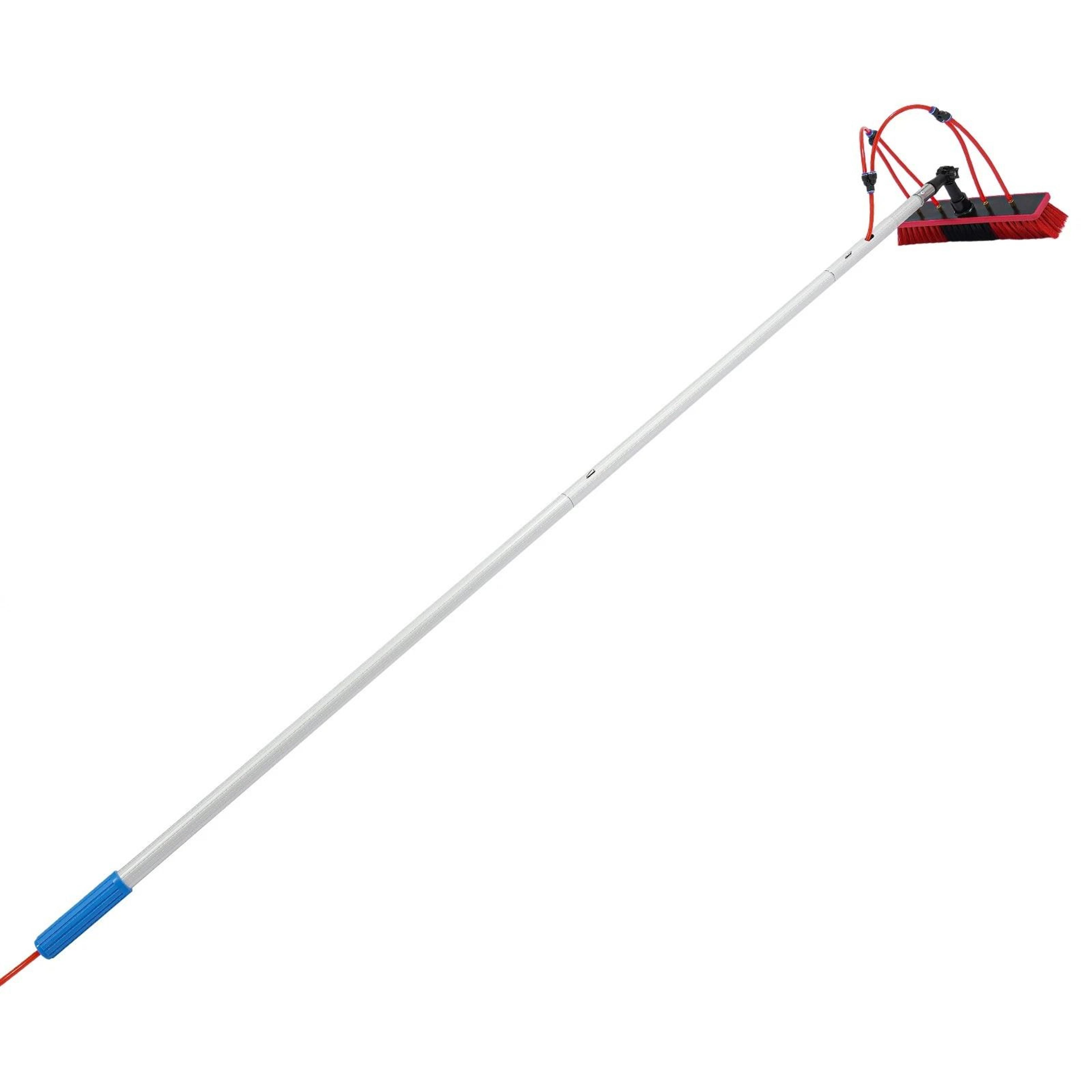 Solar Panel Cleaning Brush Kit With Adjustable Pole And Window Cleaning Hose 18