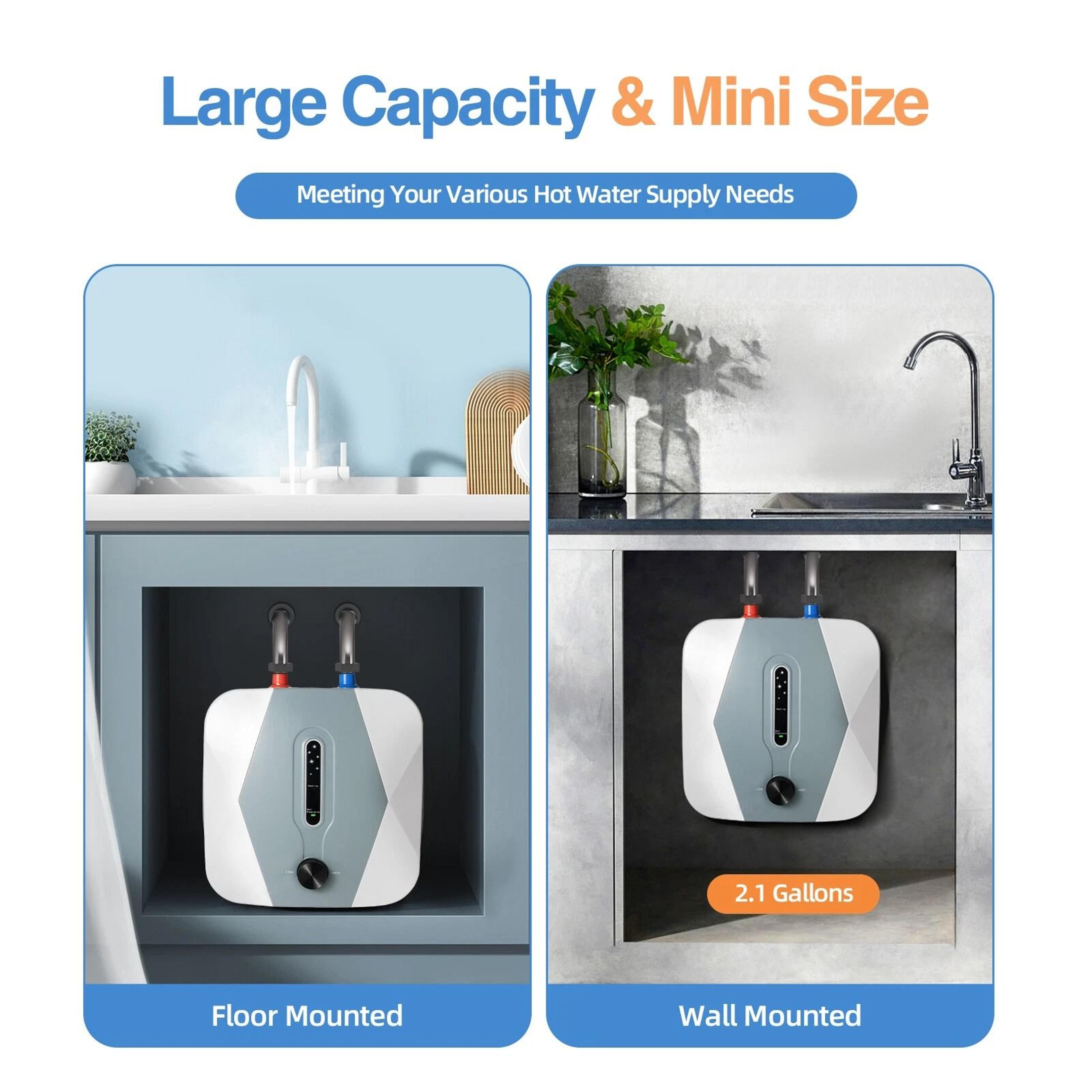 Under Sink Water Heater Compact Instant Hot Water Tank 7