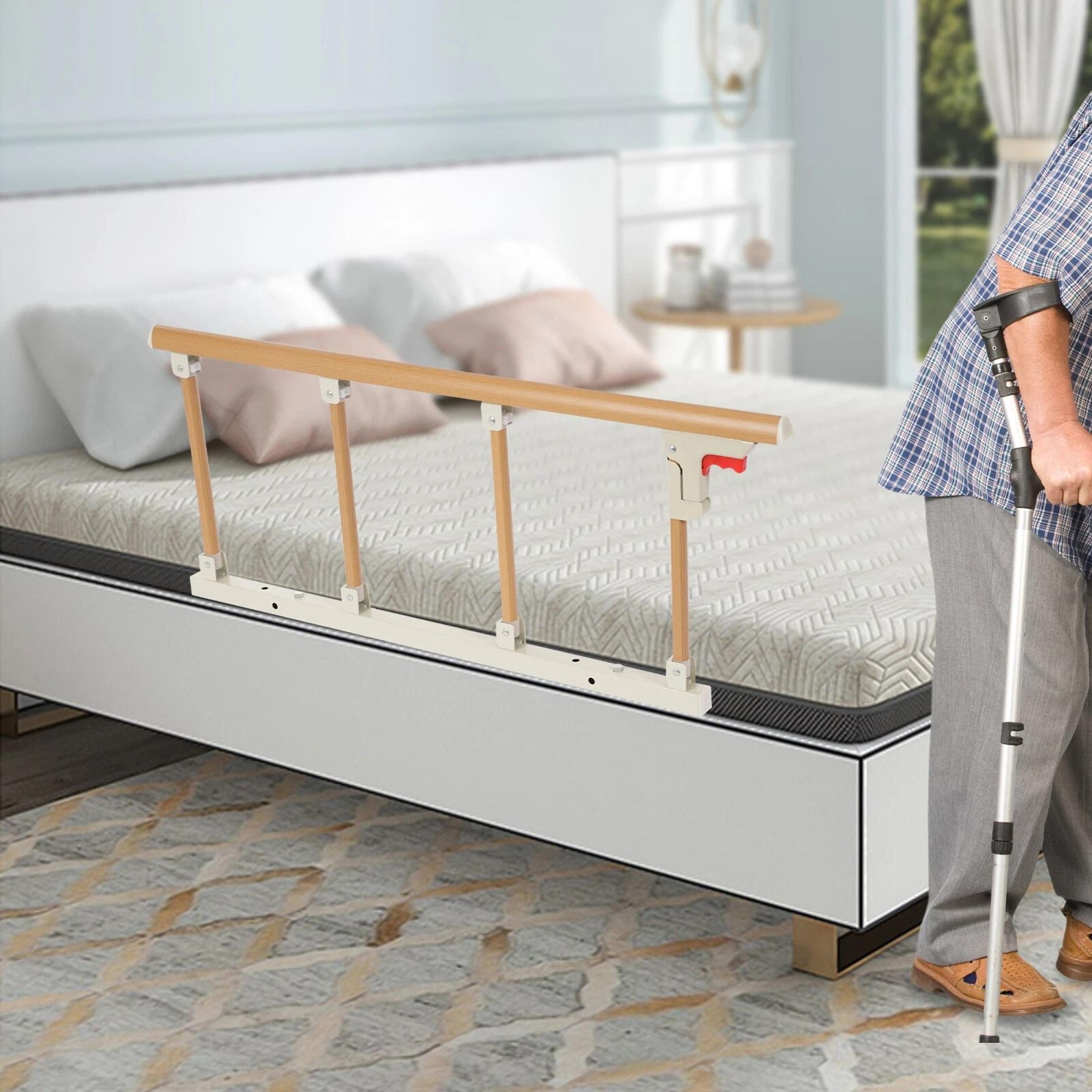 foldable bed rails for elderly adults safety guard rail for home and hospital beds