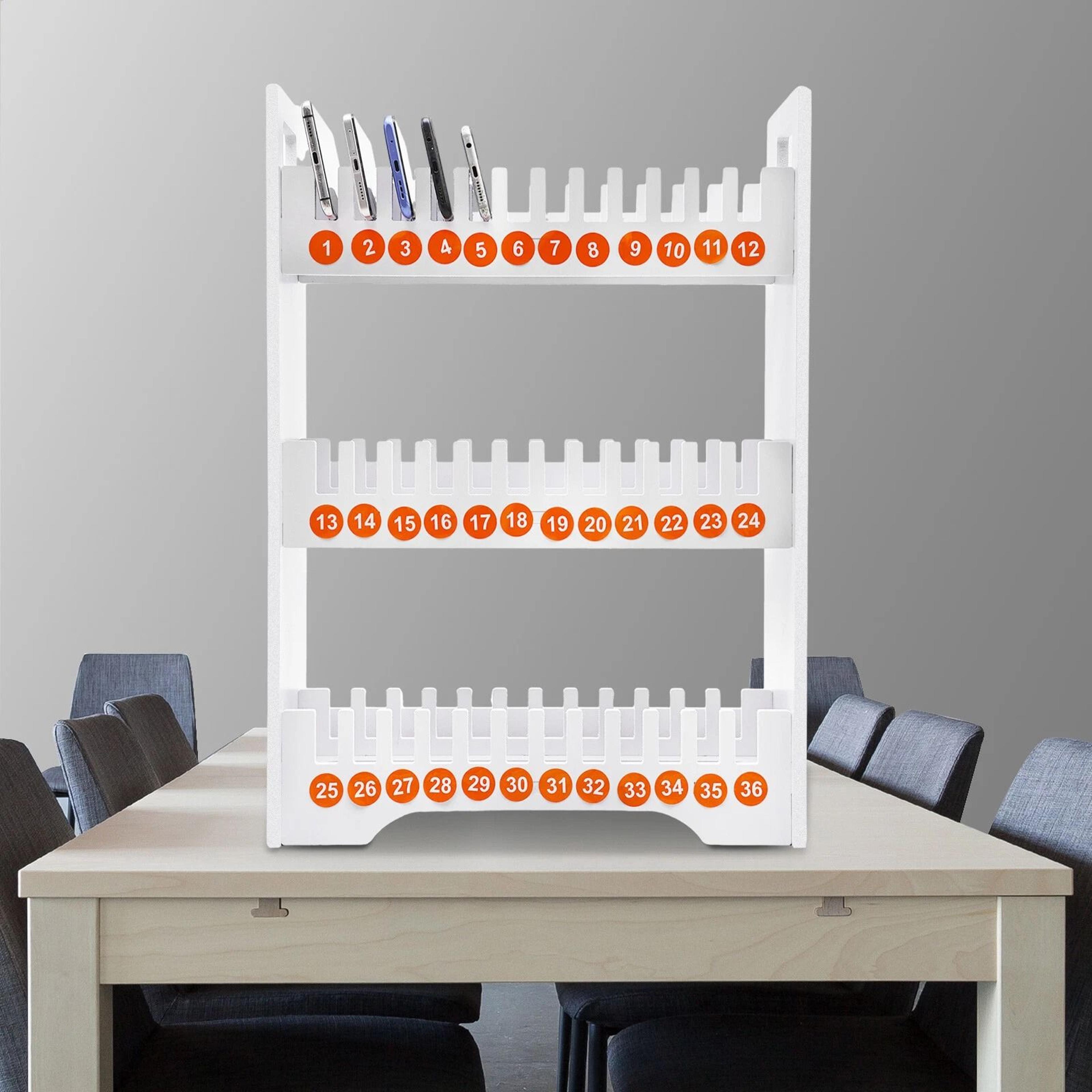 classroom cell phone holder wall mounted storage rack