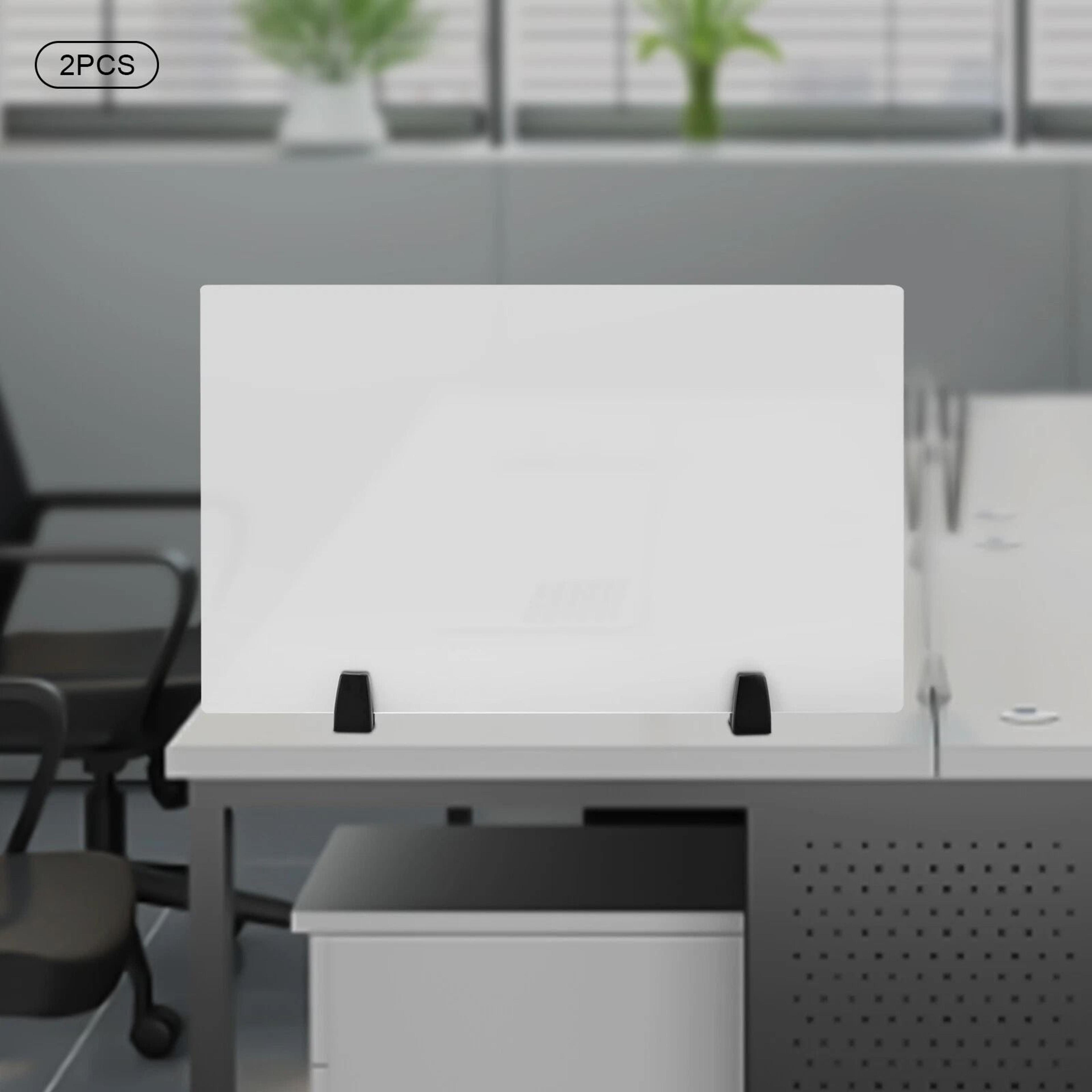 Acrylic Sneeze Guard Desk Divider Clear Tabletop Privacy Panel 3