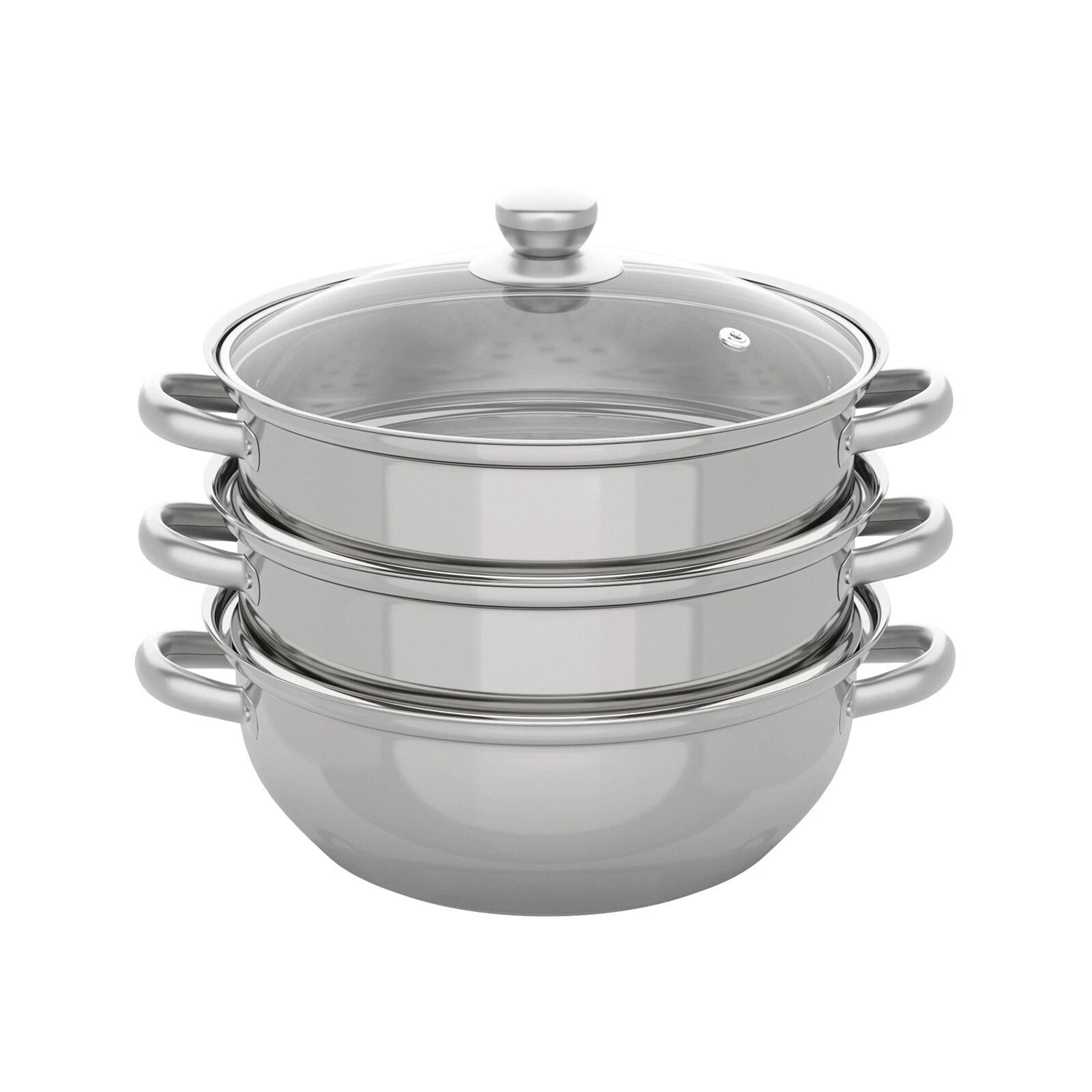 steamer pot stainless steel vegetable cooker for rice noodles and healthy meals