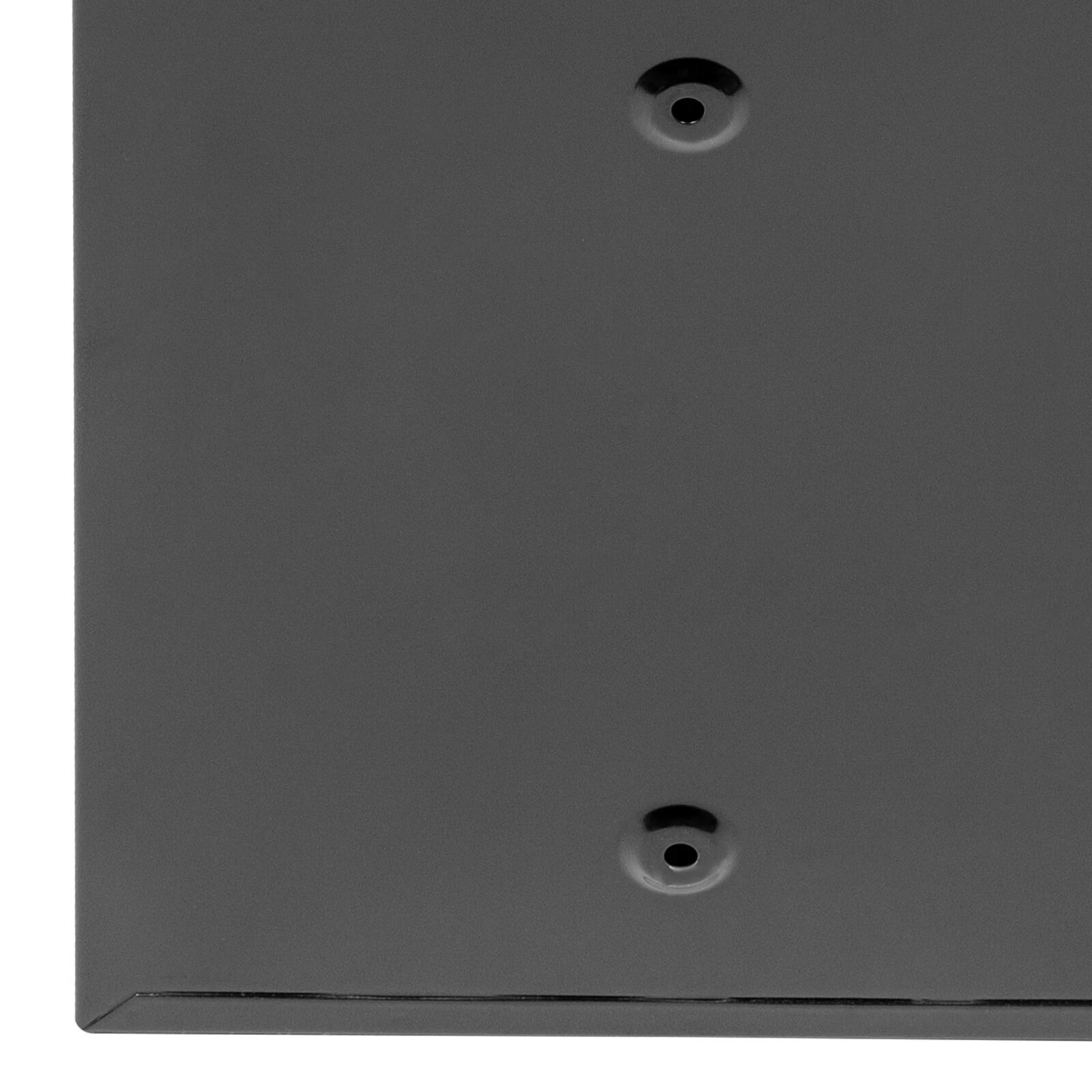 Modern Black Wall Mounted Locking Mailbox Waterproof Outdoor Drop Box 13