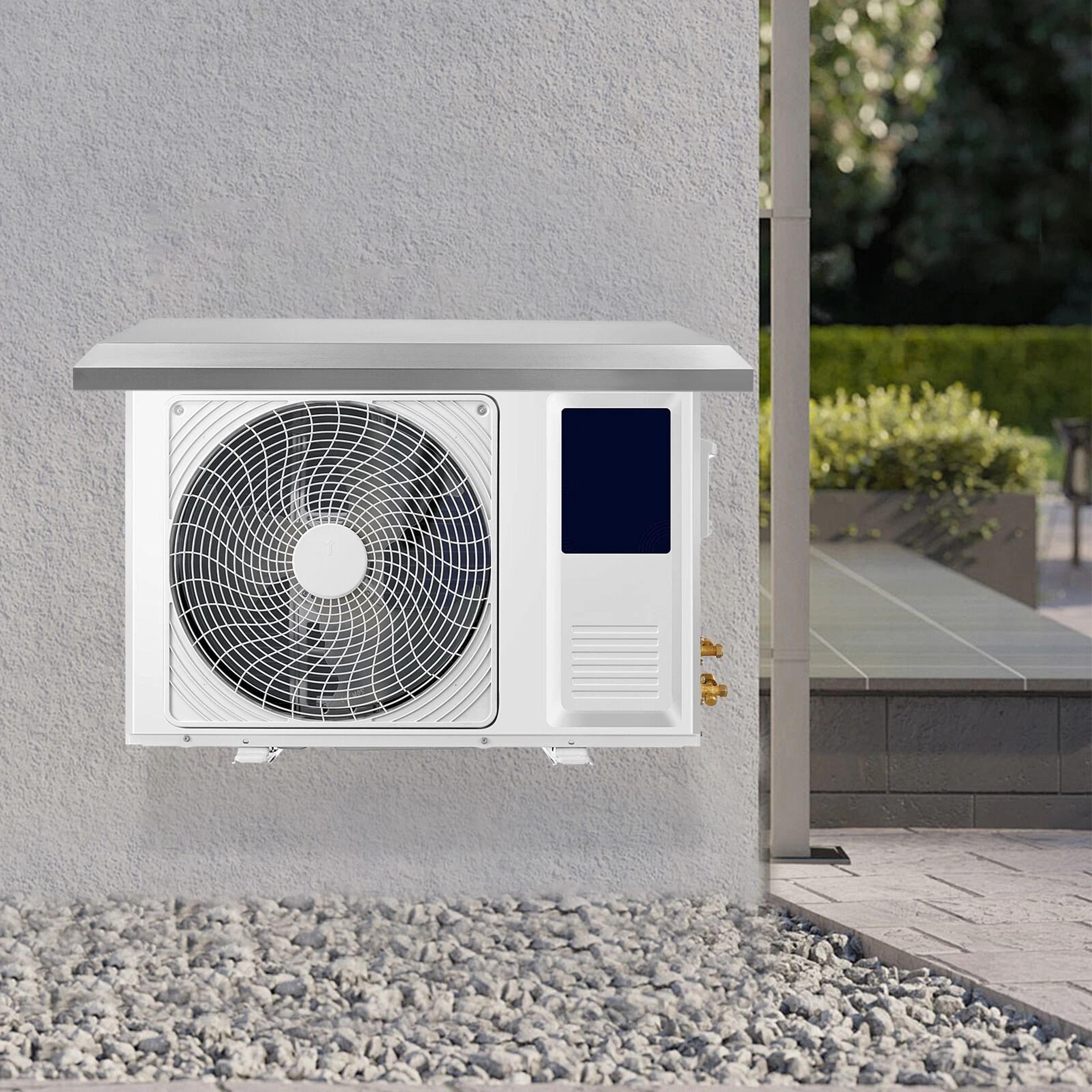 stainless steel outdoor ac unit cover for split condenser protection
