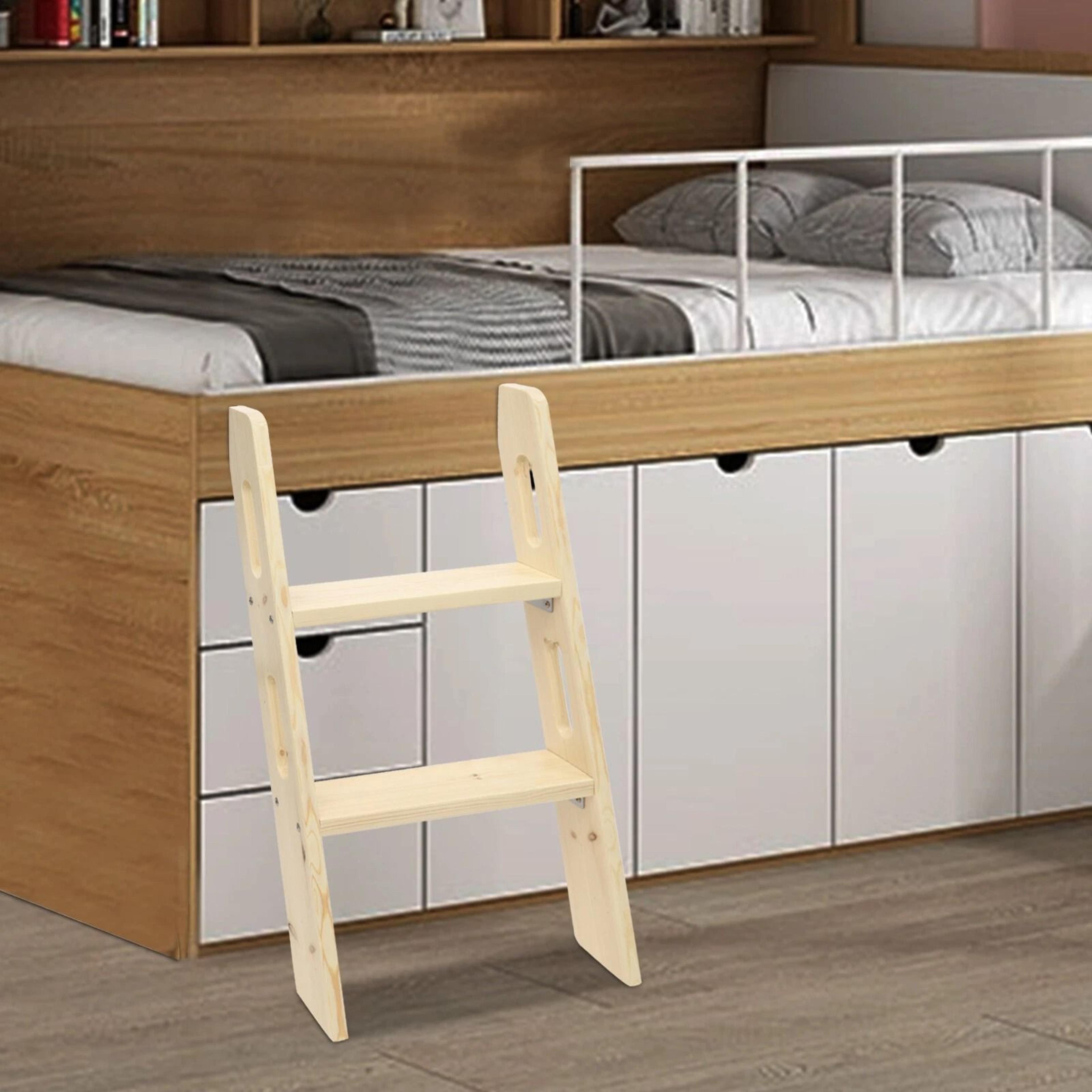 motorhome step ladder solid wood bed ladder for rvs, lofts and bunk beds