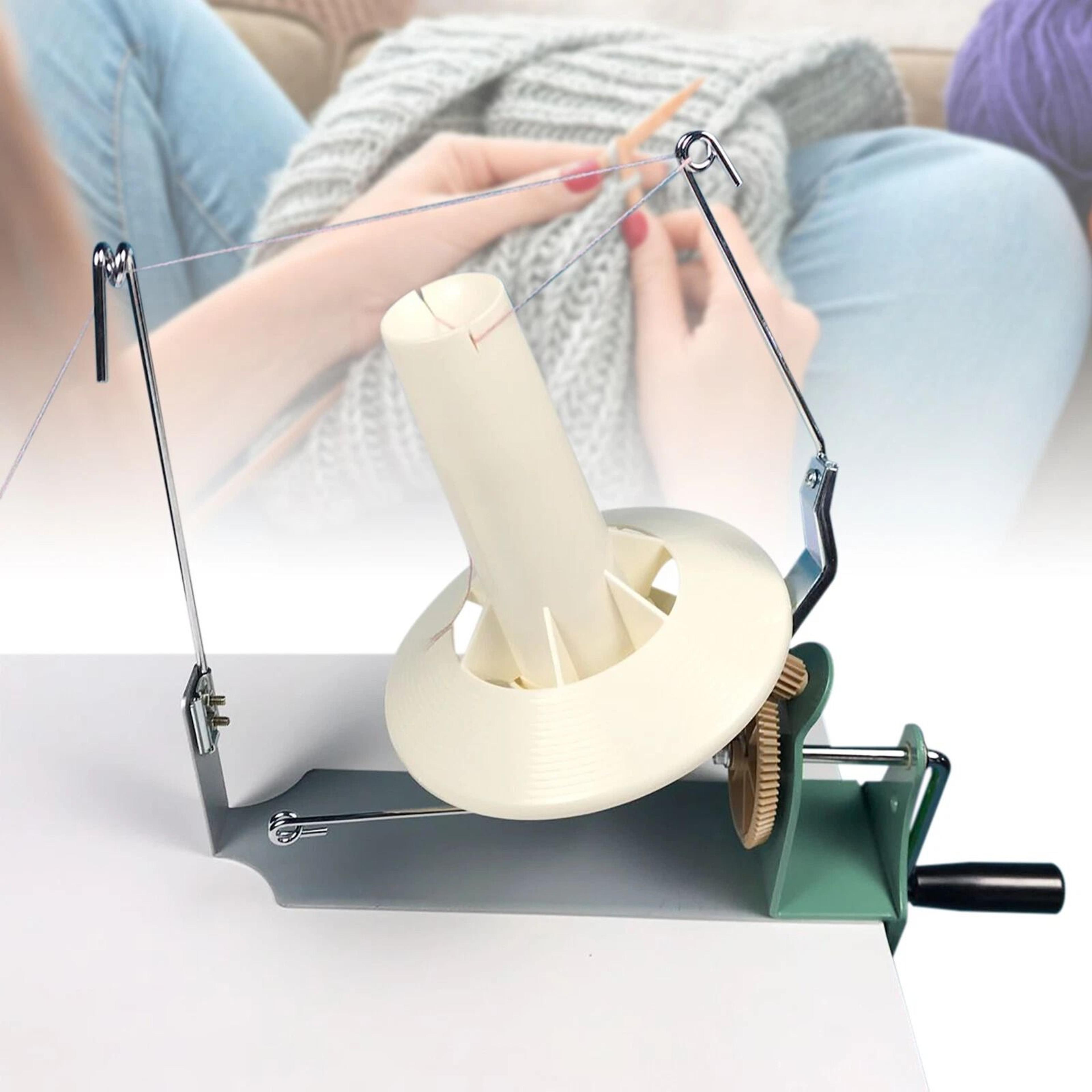 large manual yarn ball winder jumbo hand crank wool string winder