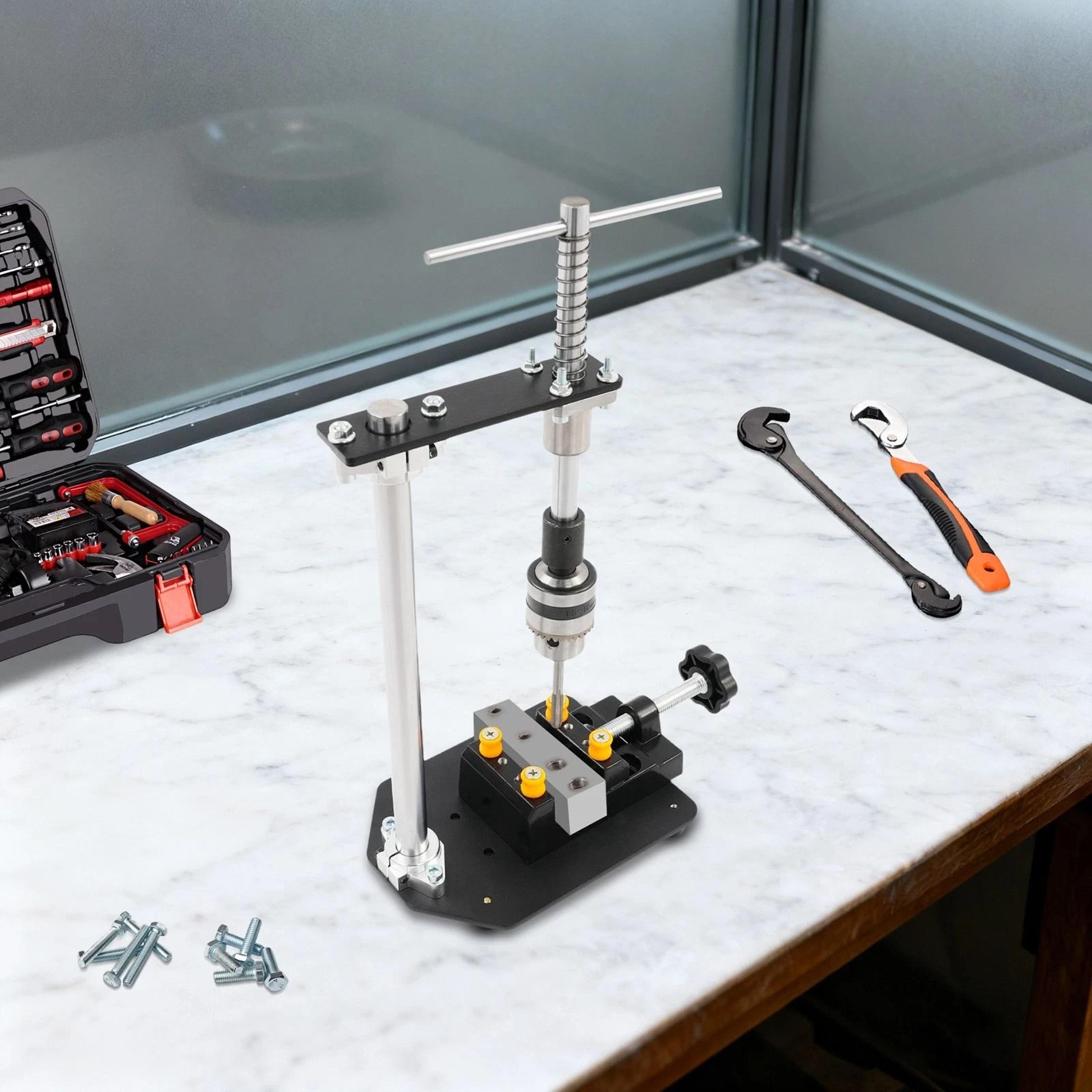 Precision Manual Tapping Tool Kit With Vertical Hand Tapper And Vise 3