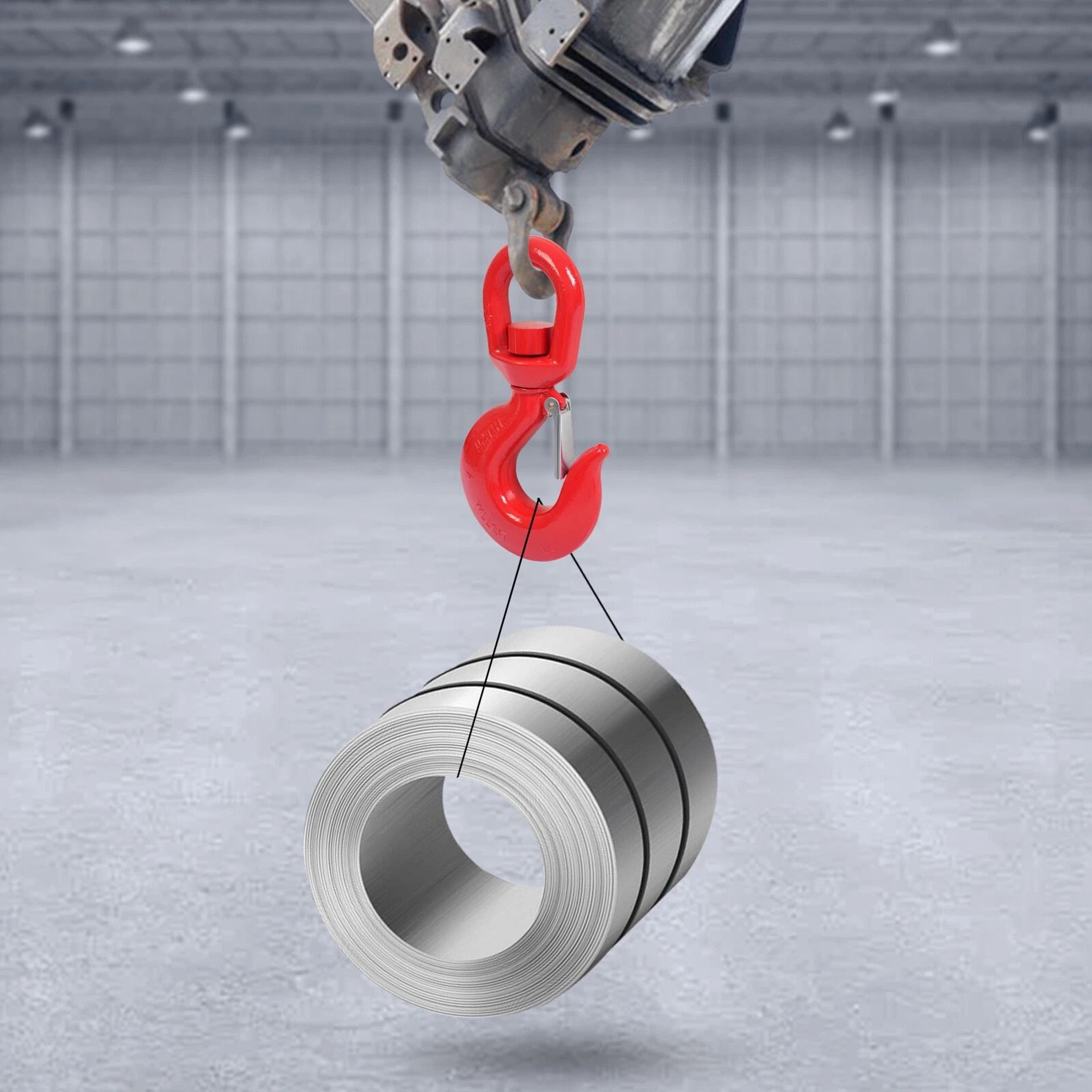 Heavy Duty Swivel Lifting Hook With Safety Latch Premium Locking Swivel Hook 1