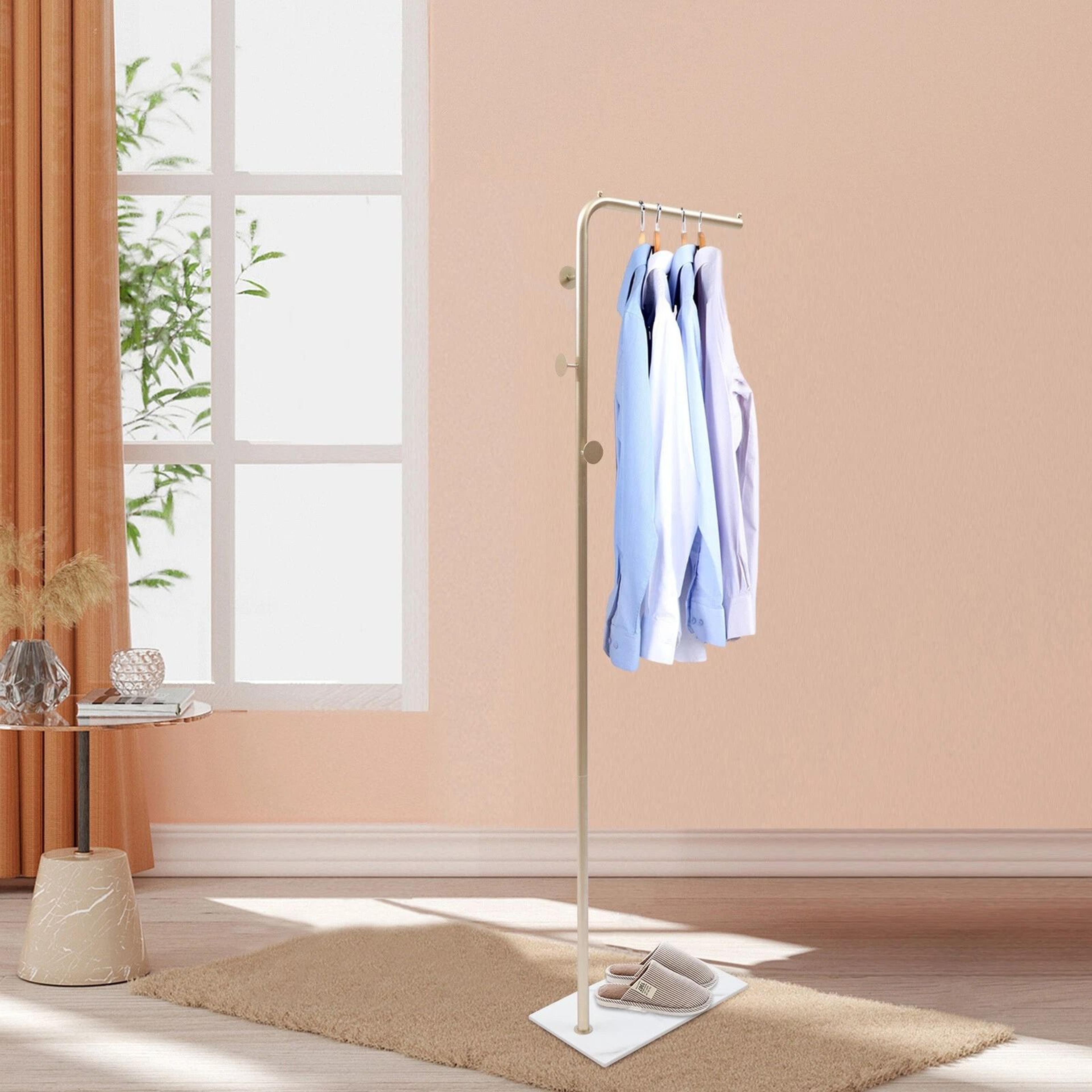 modern freestanding coat rack hat rack stand for bags clothes and entryway storage