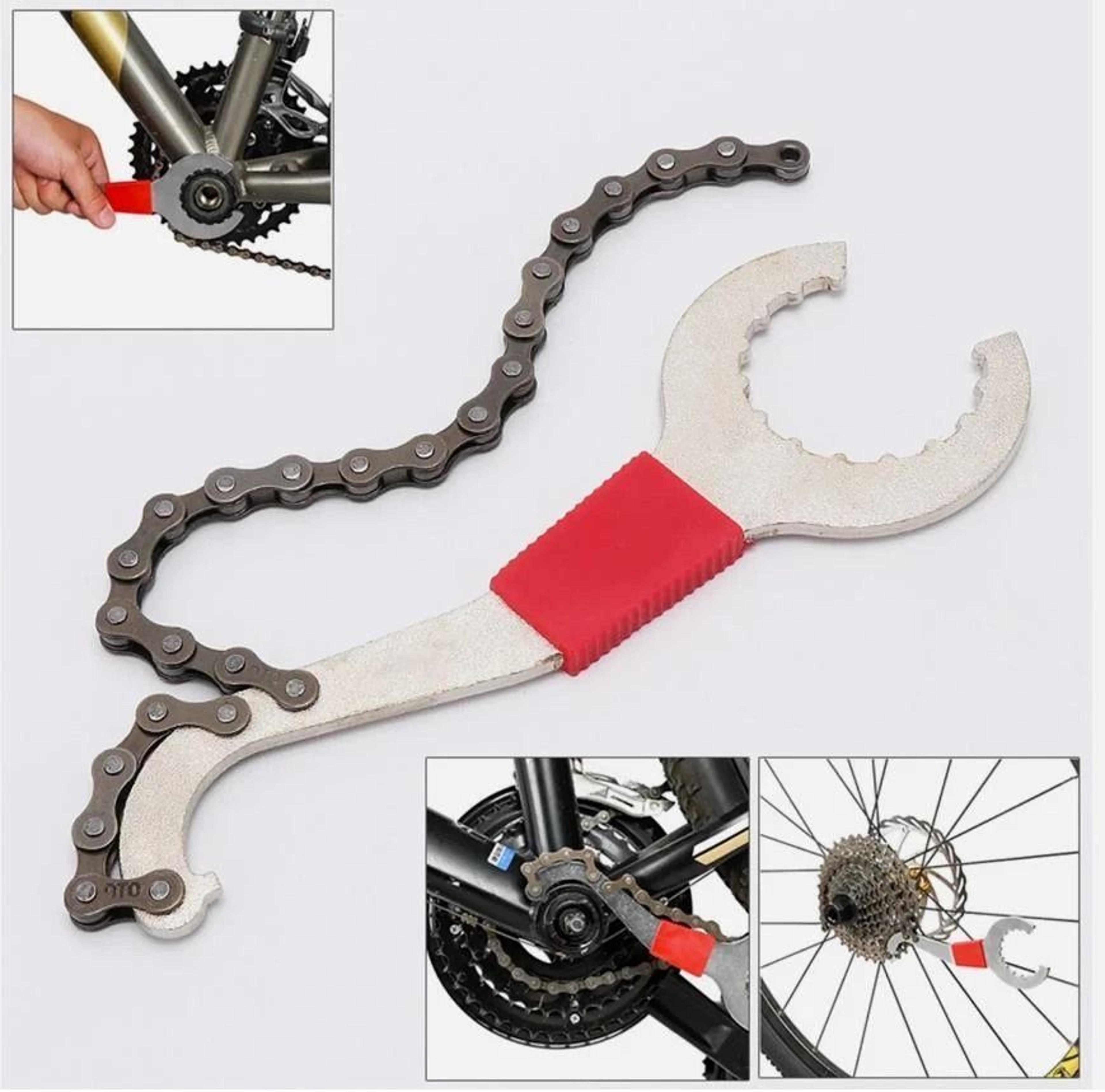 Bike Repair Tool Kit With Chain Cutter Crank Puller And Freewheel Remover 1