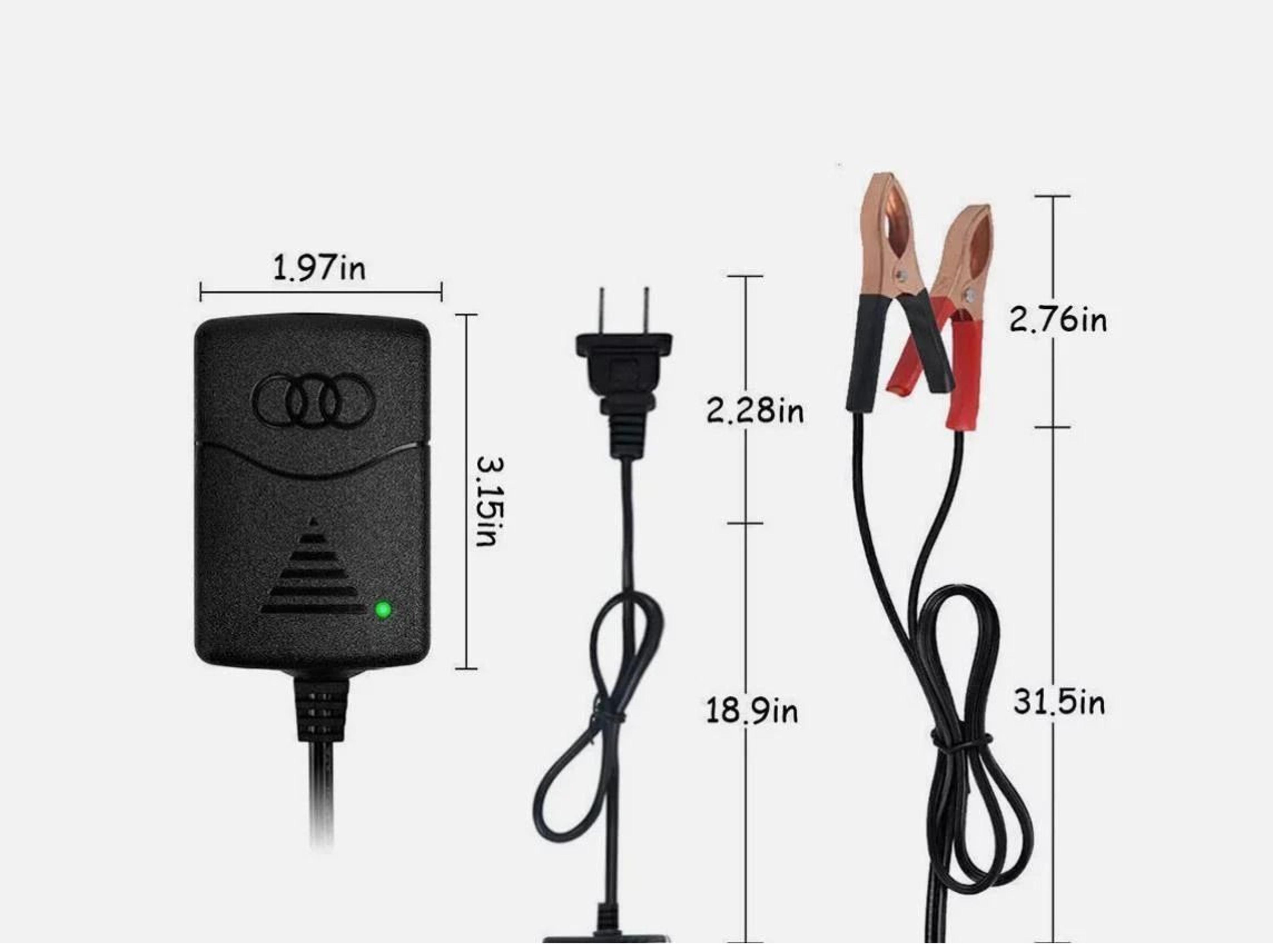Battery Charger Maintainer For Car Truck Motorcycle ATV RV 3