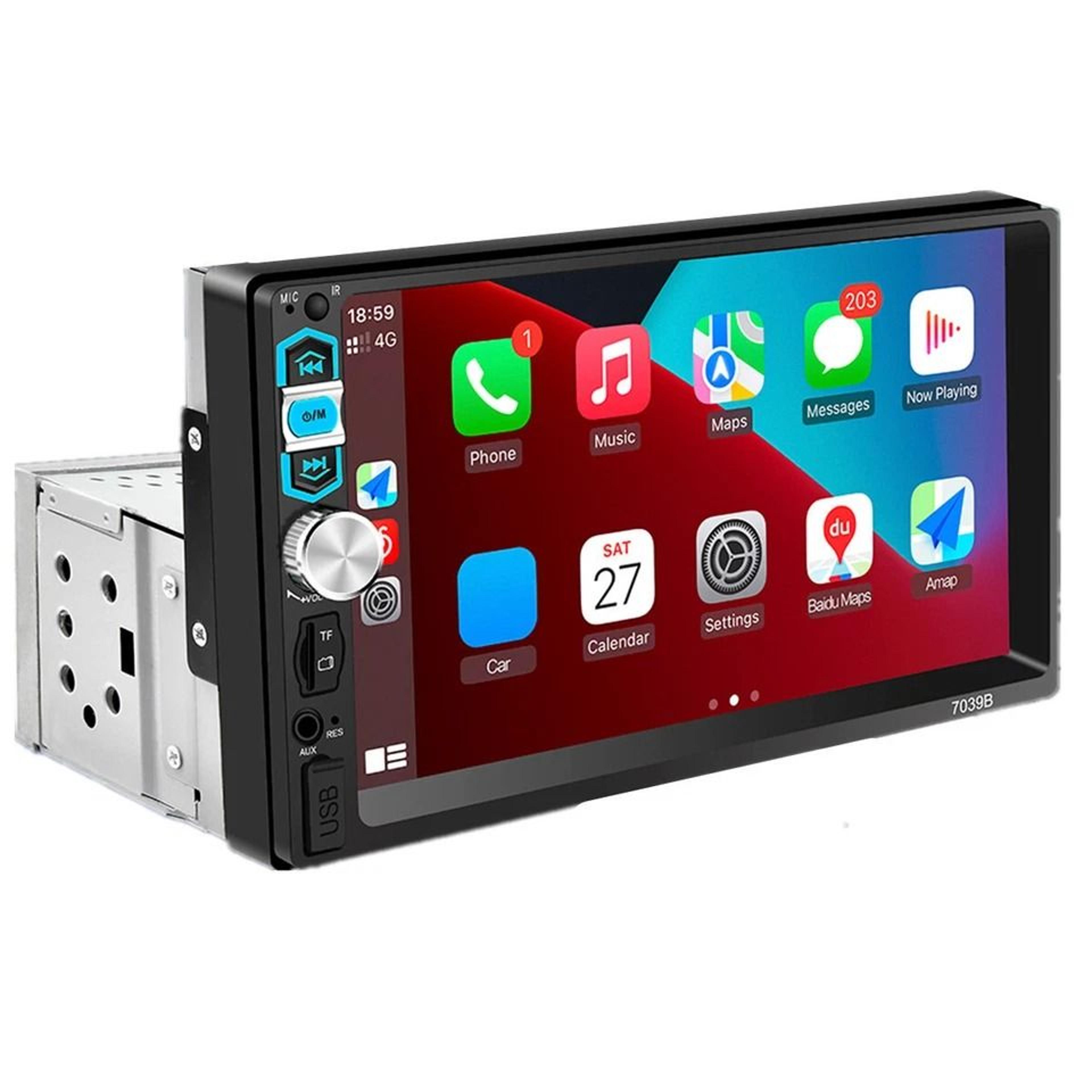 apple carplay android auto touch screen stereo with bluetooth fm radio