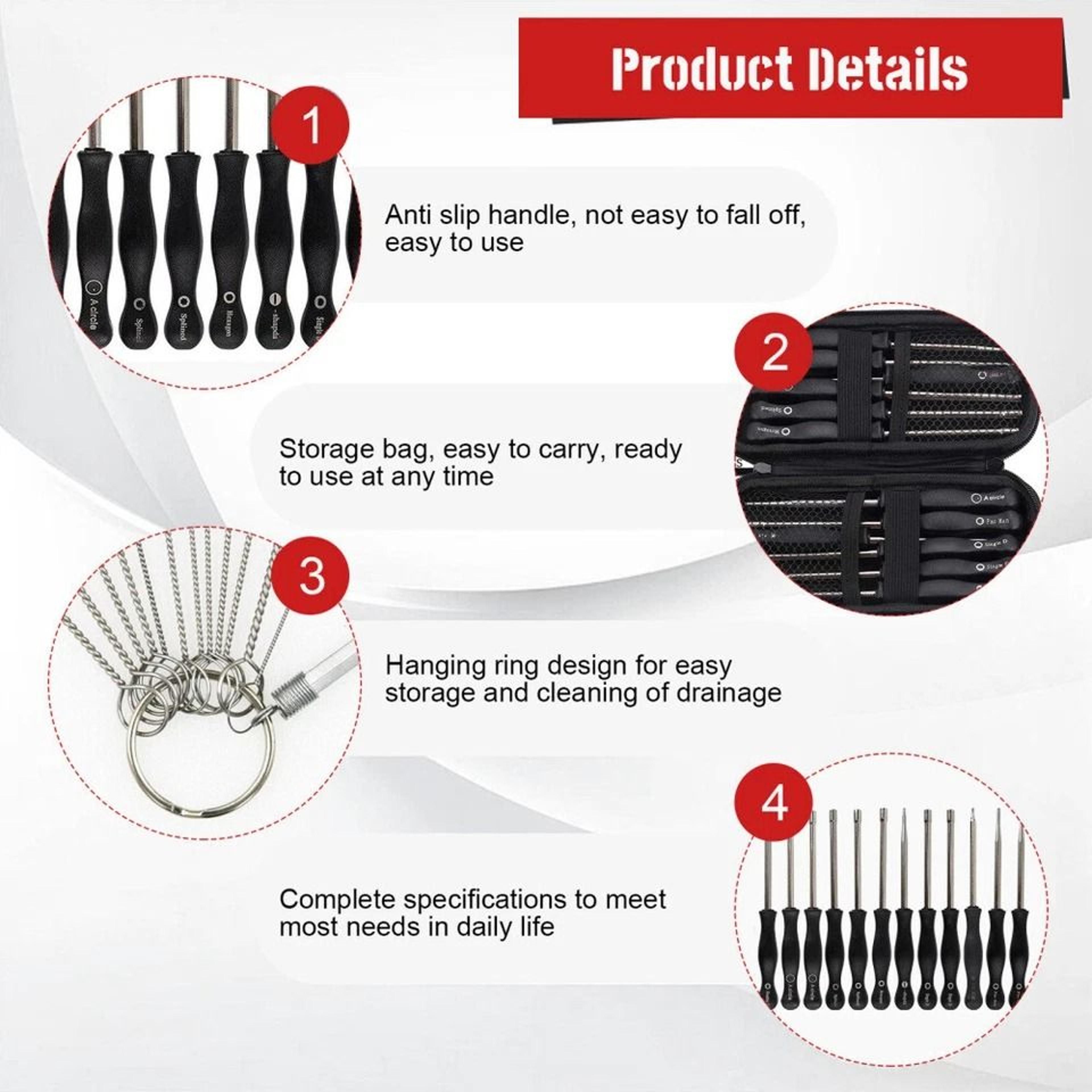 Pro Grade Carburetor Adjustment Tool Kit For Cycle Engines STIHL Husqvarna Echo Compatible 7
