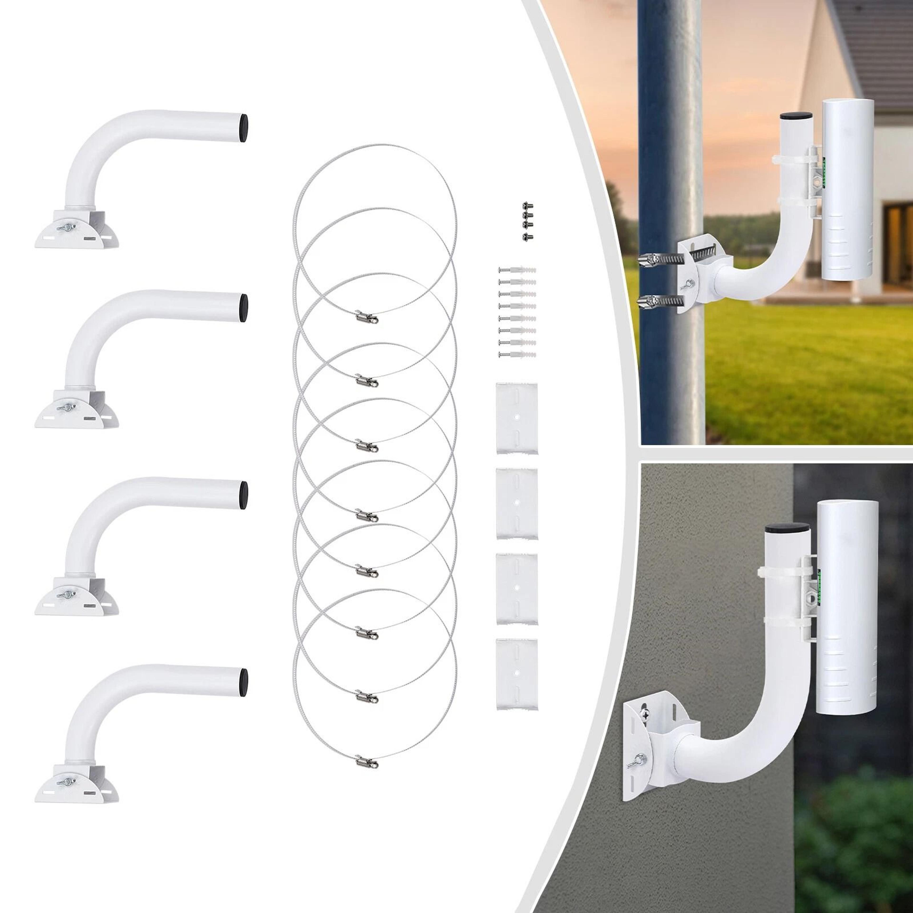 Outdoor Wireless Bridge Bracket Pole Mount Kit Pack 3