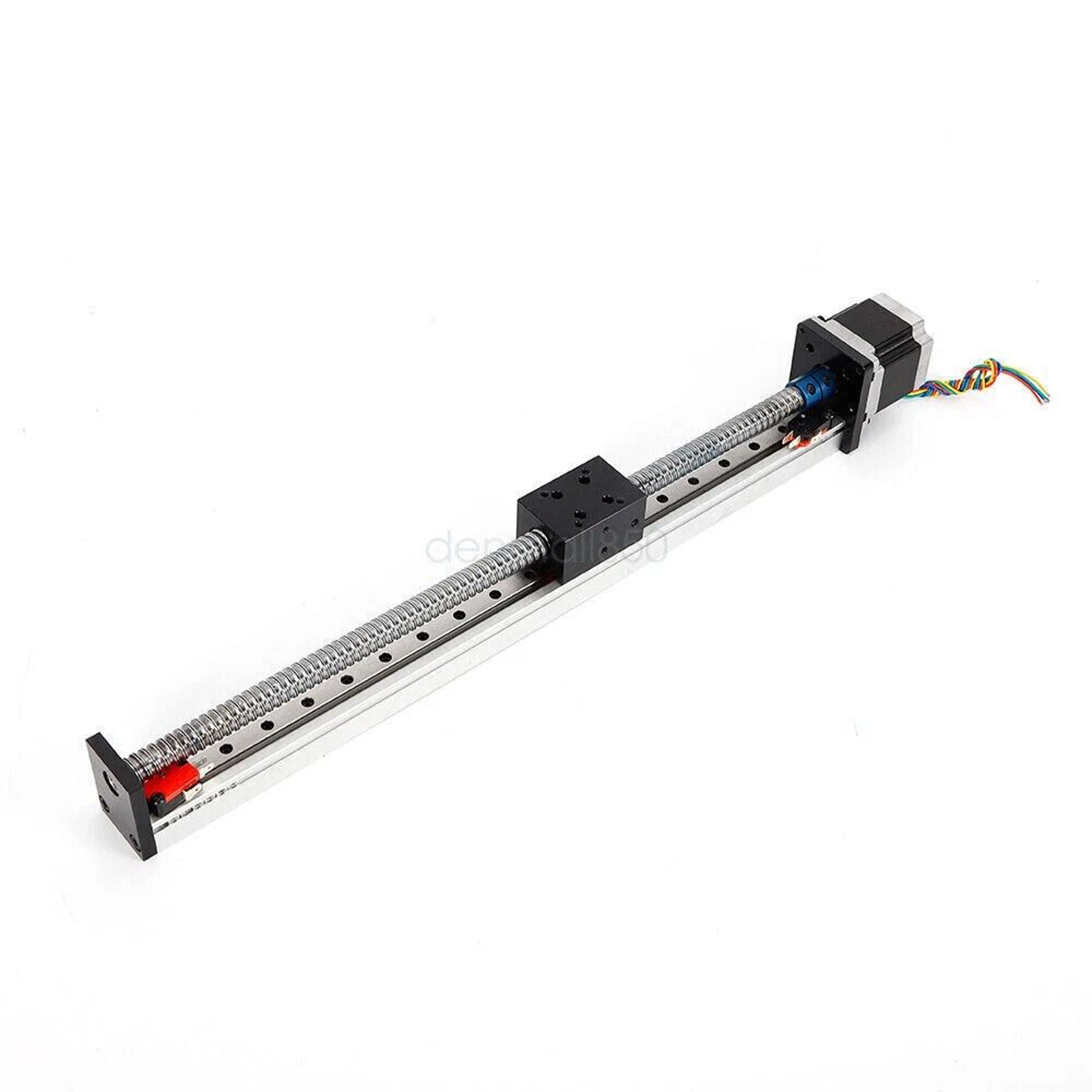 precision cnc linear actuator ball screw slide table with motor & linear rail guide