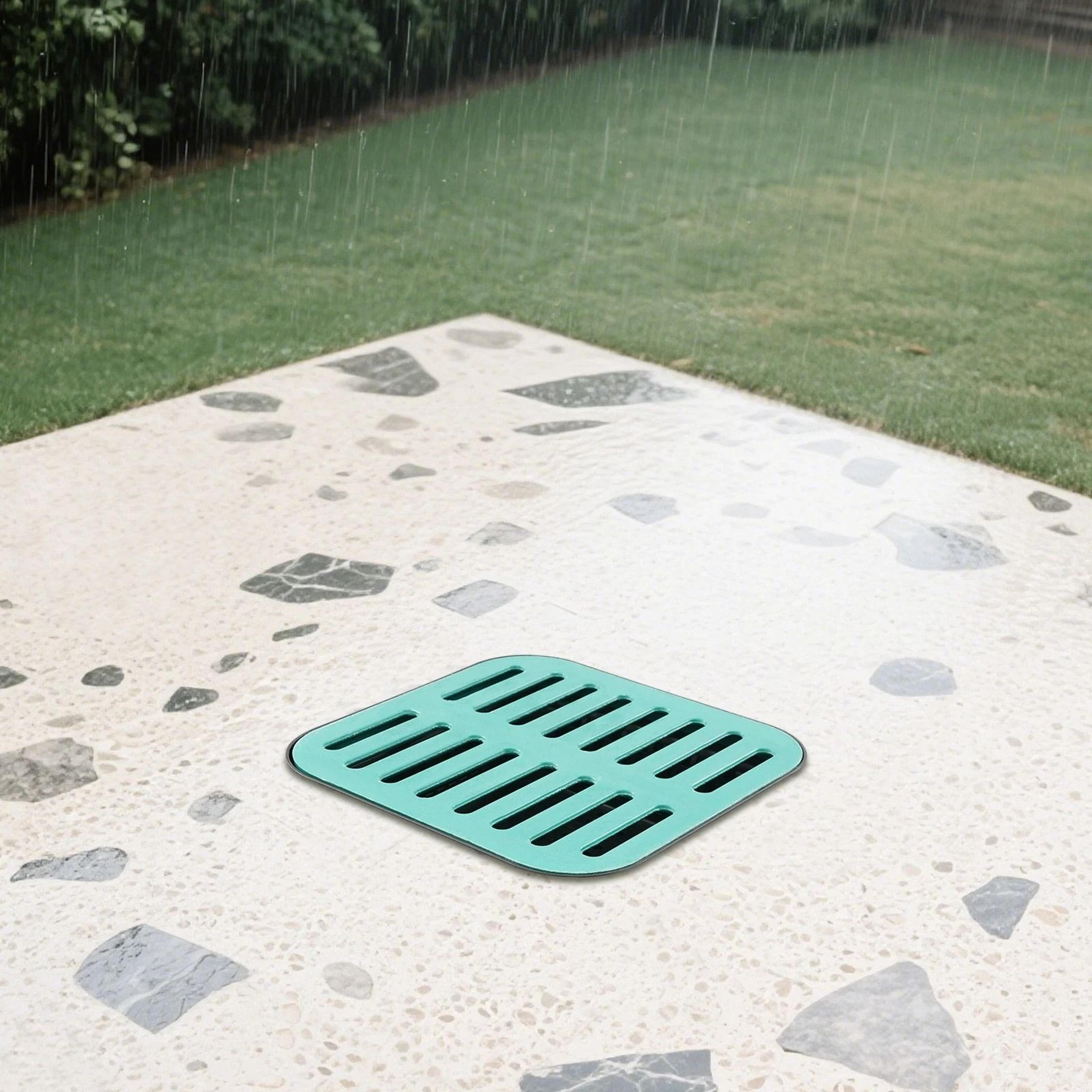 Large Yard Catch Basin With Grate And Debris Basket Heavy Duty Lawn Drainage System 1