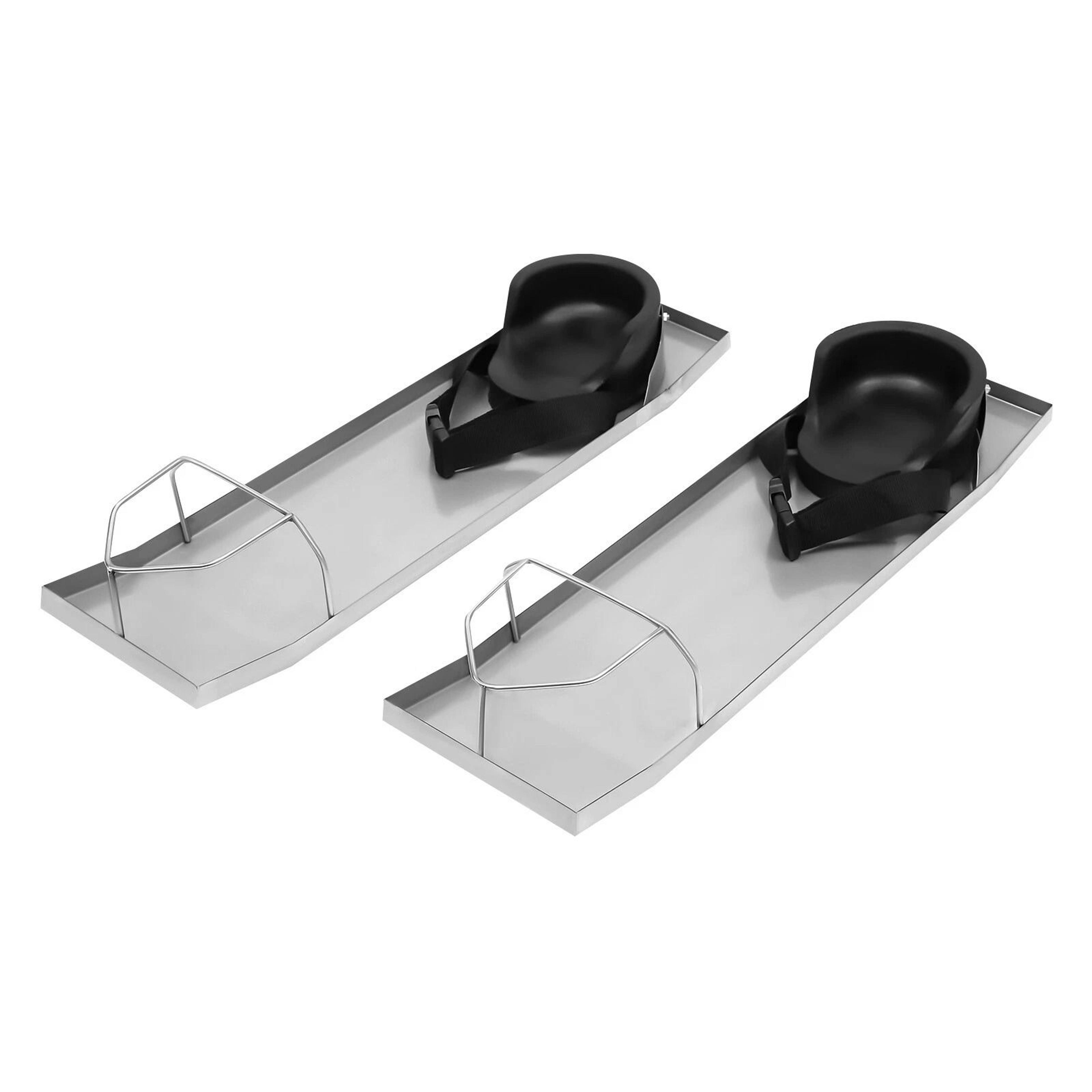 stainless steel concrete slider knee boards pair professional concrete finishing tools with comfort pads