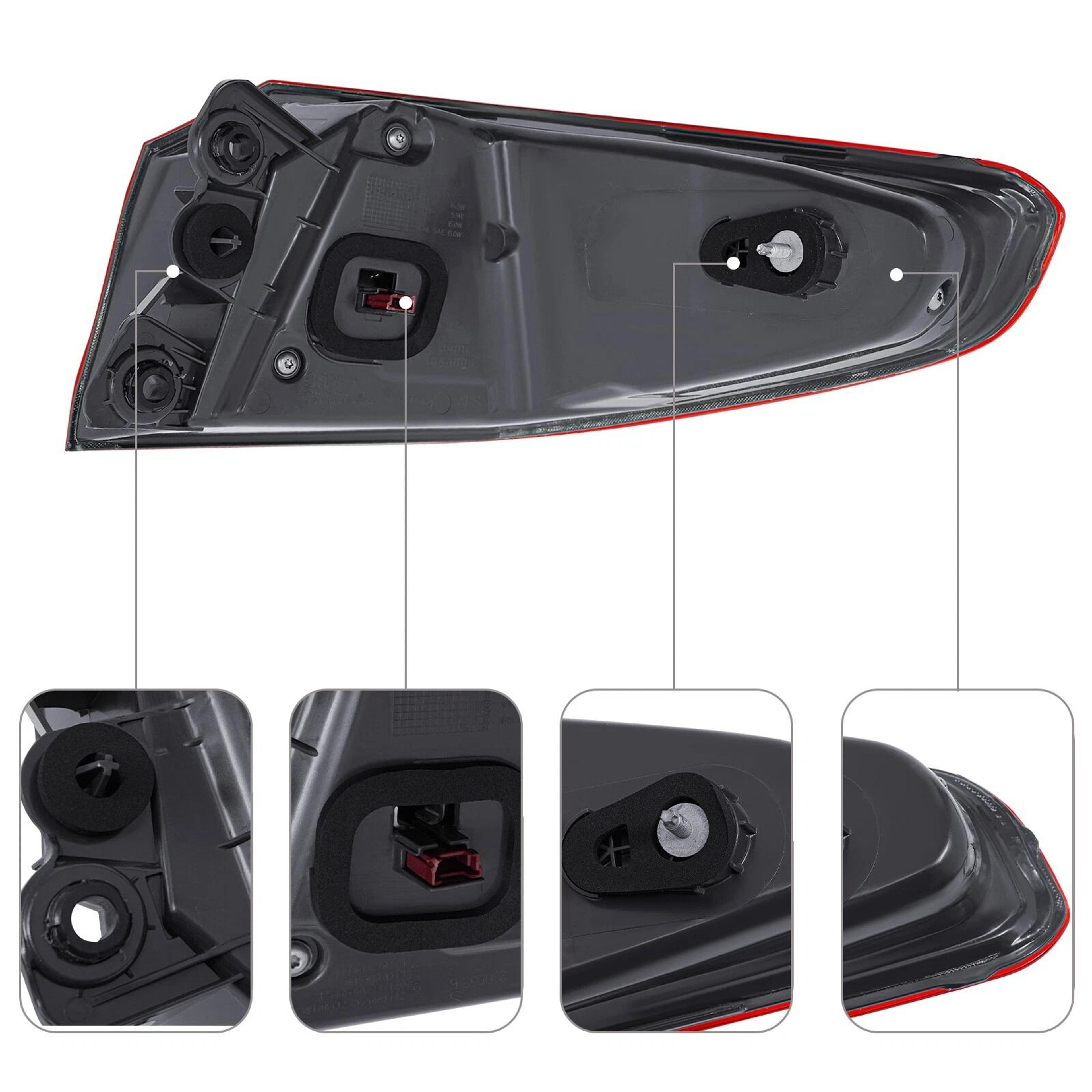 Outer LED Left Side Tail Light Assembly For BMW Base Model Sedan 5