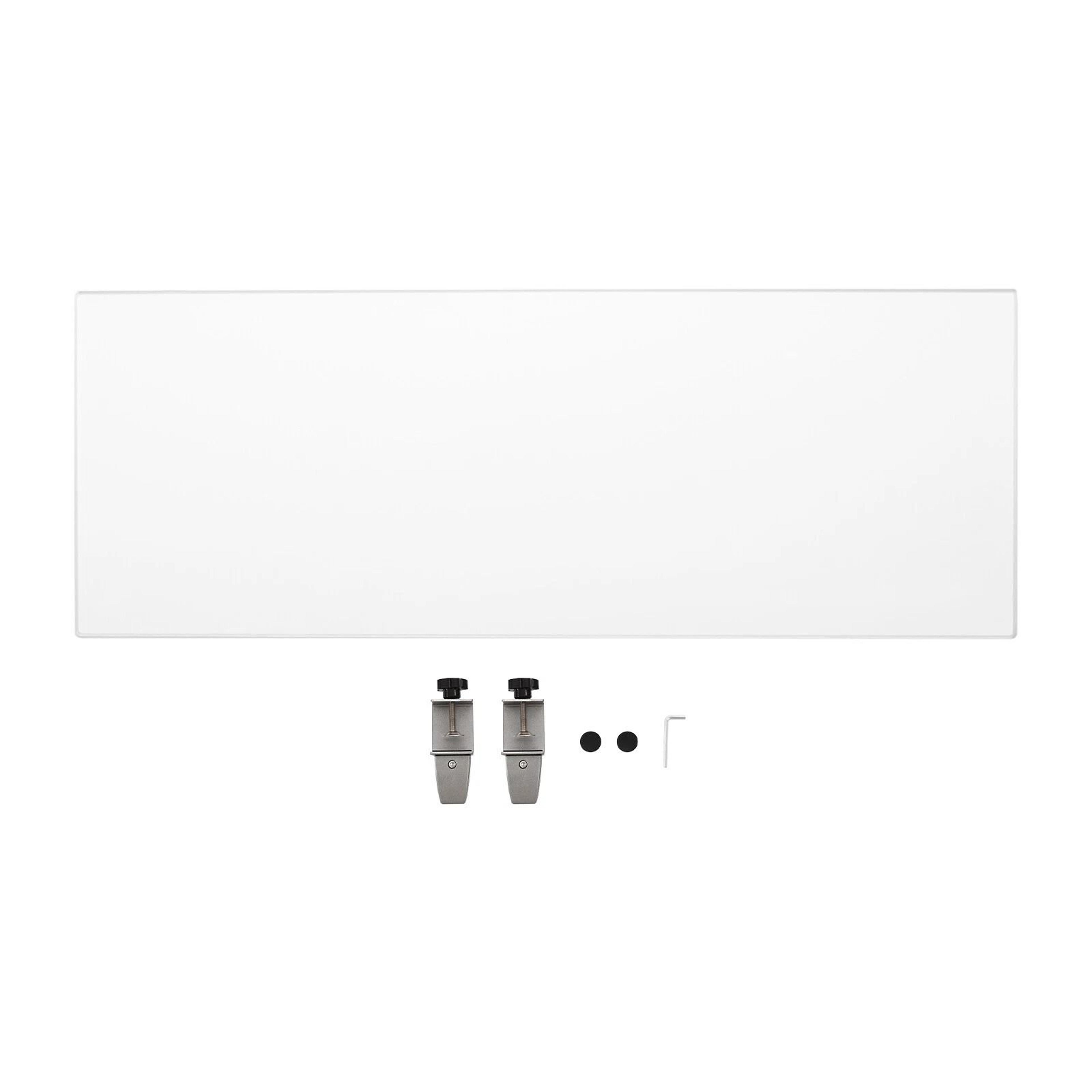 Anthracite Gray Acrylic Desk Divider Privacy Panel 6