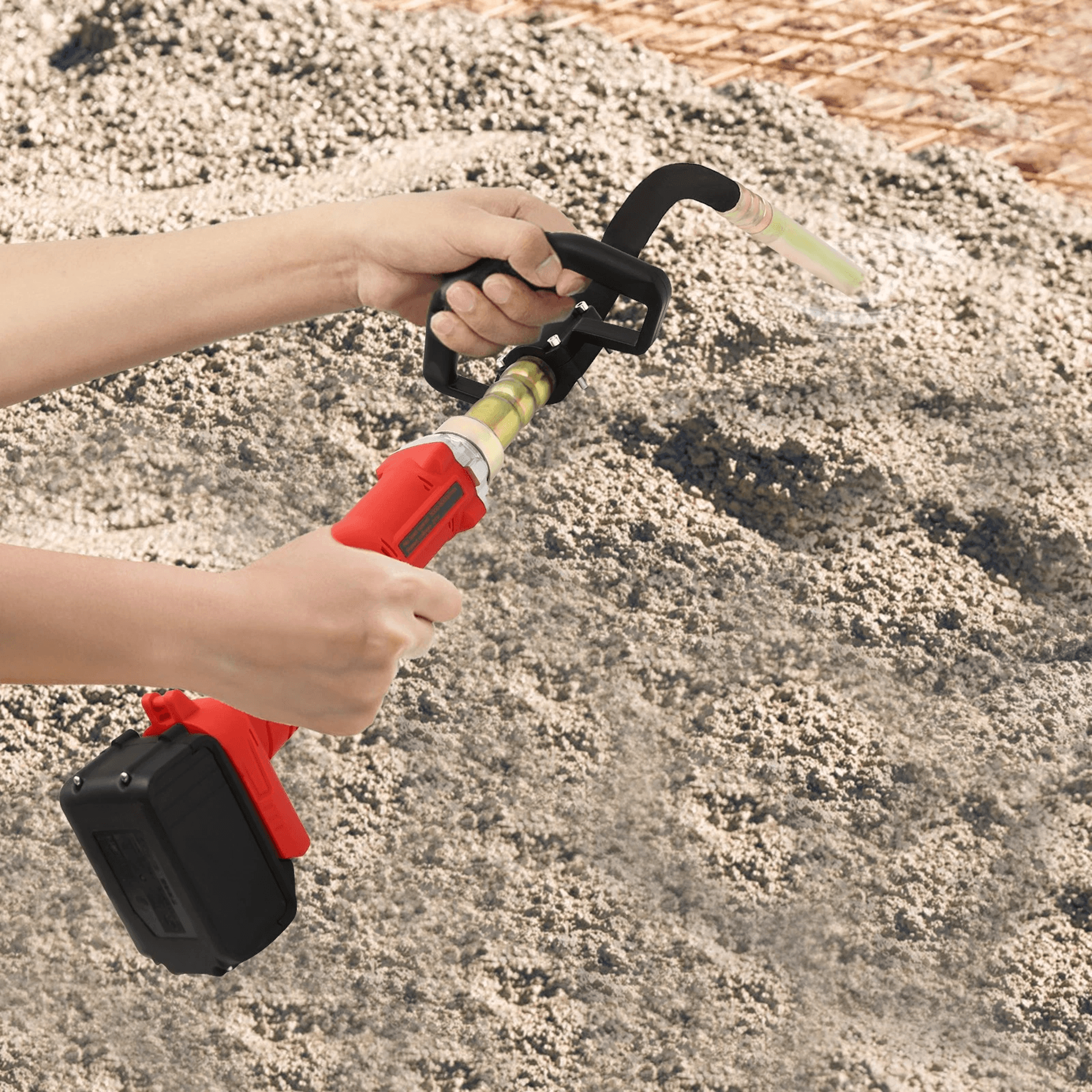 premium cordless concrete vibrator handheld concrete air bubble remover tool