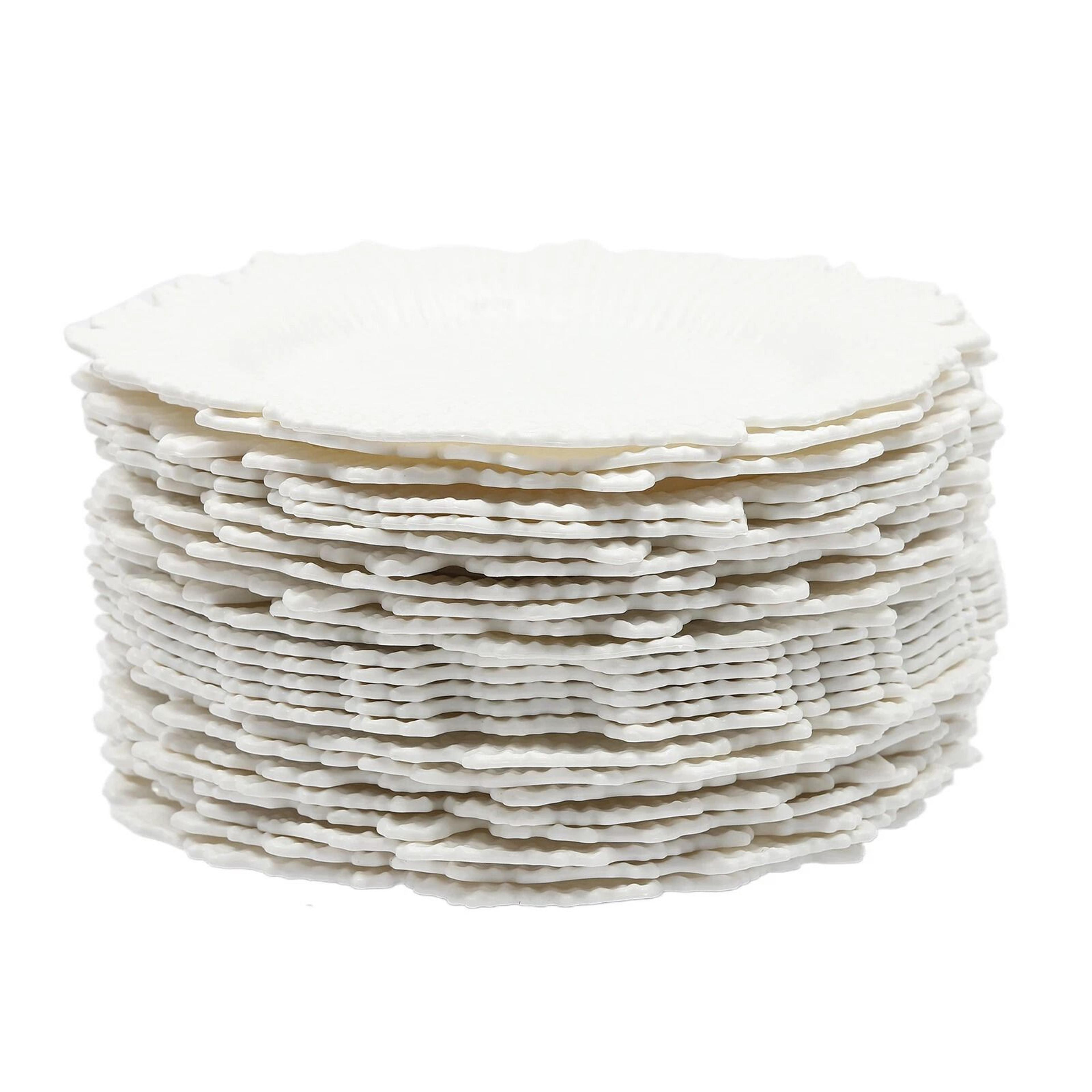 Premium Piece Plastic Party Plates Set For Wedding  Banquet Dinner Tableware 2
