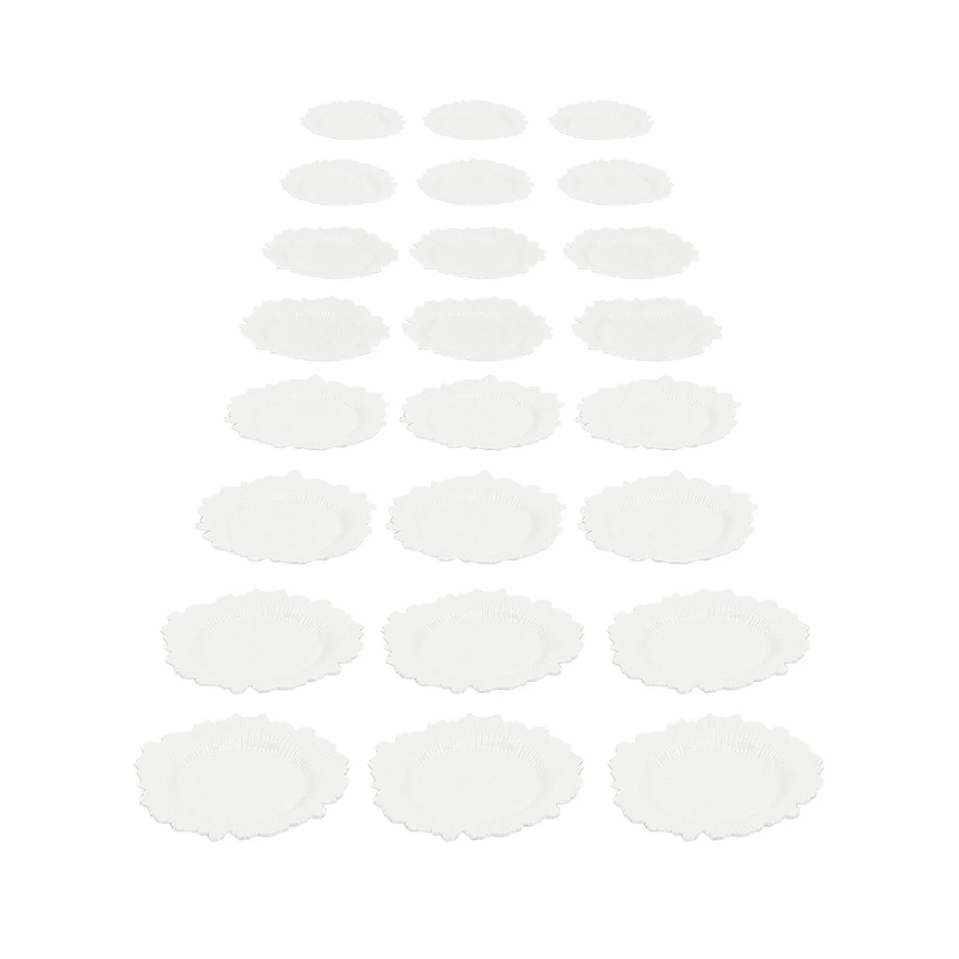 Premium Piece Plastic Party Plates Set For Wedding  Banquet Dinner Tableware 9