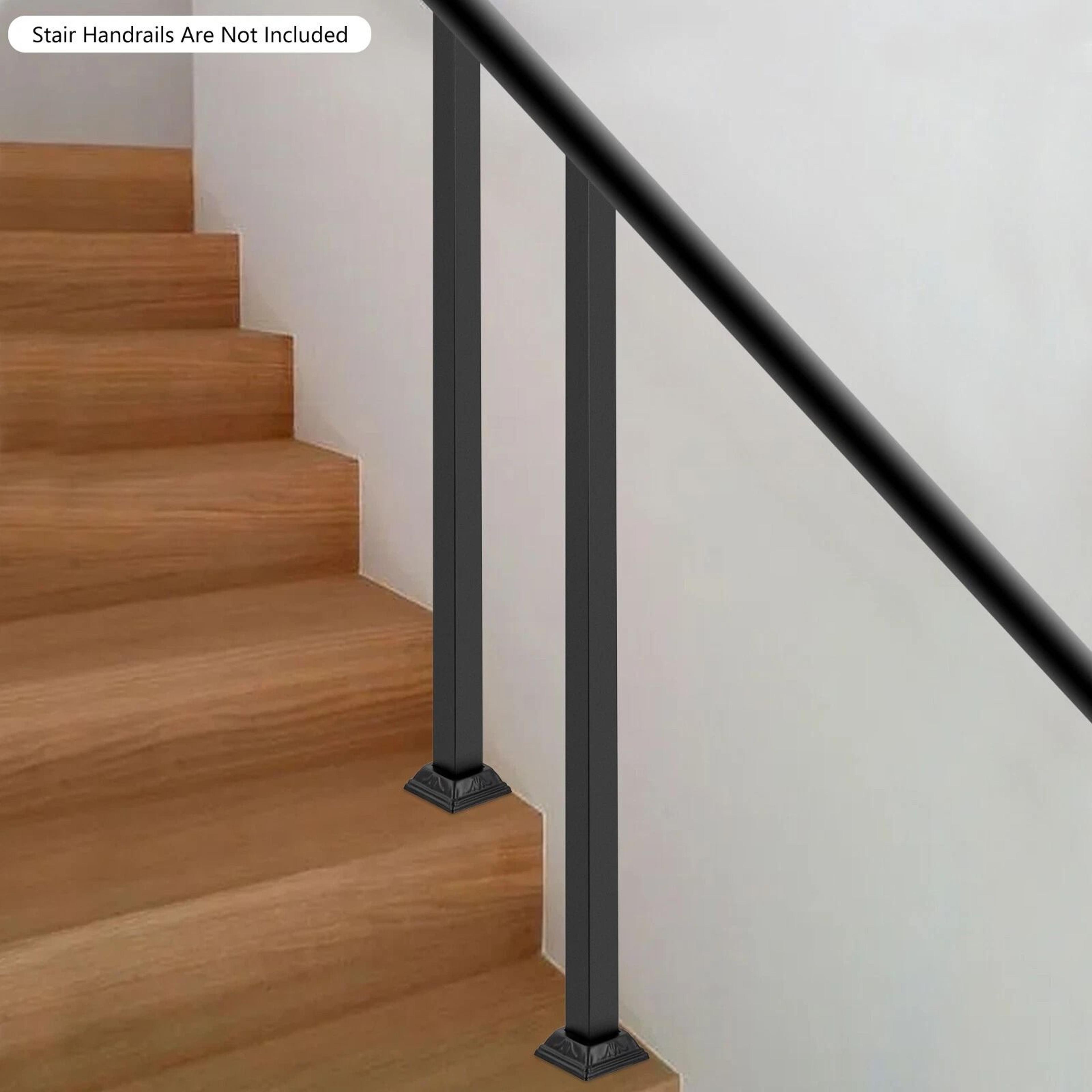 Black Wrought Iron Metal Railing  Fence Post 1
