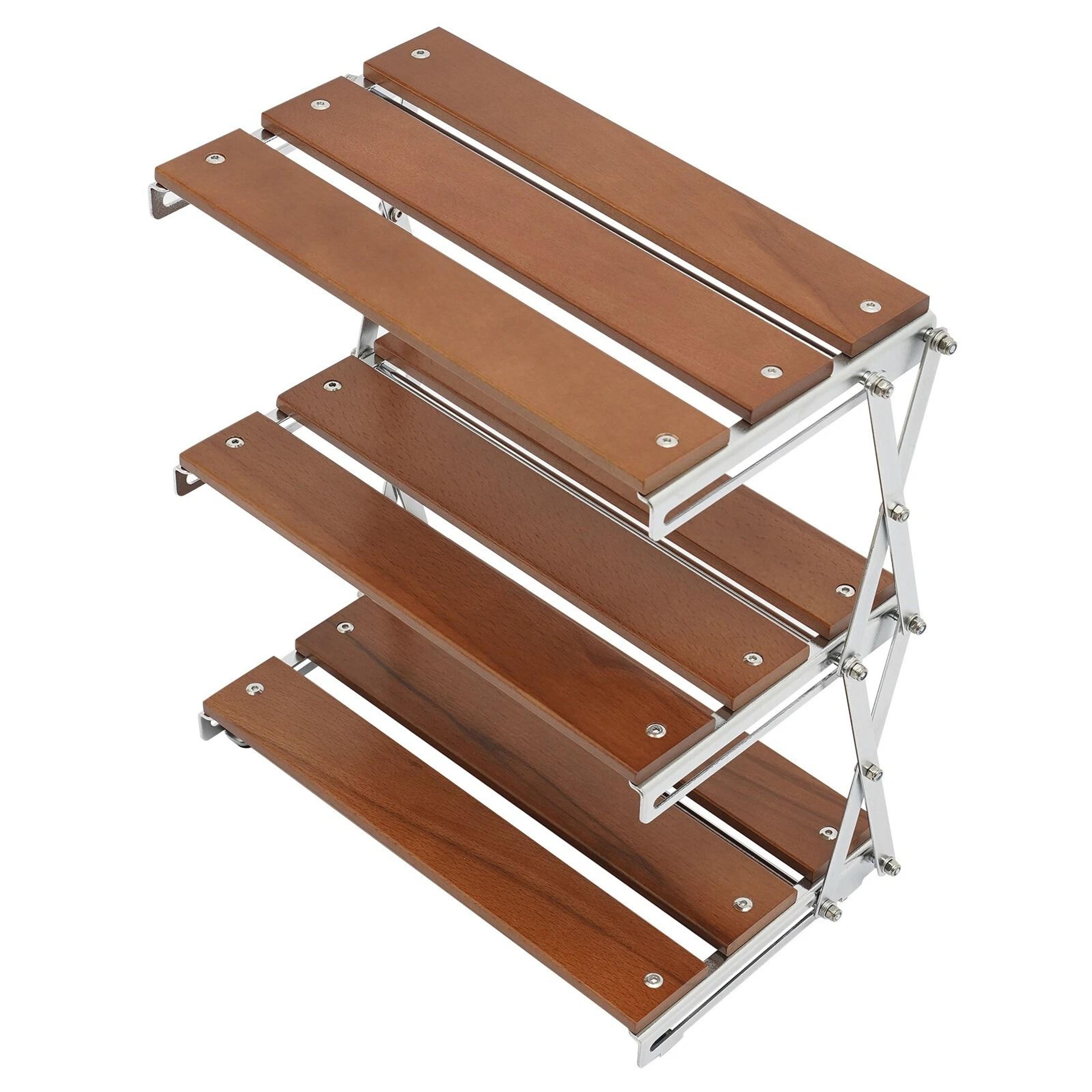Premium Foldable Camping Storage Rack  Portable Picnic Organizer With Multifunction Shoe Rack Shelf 6
