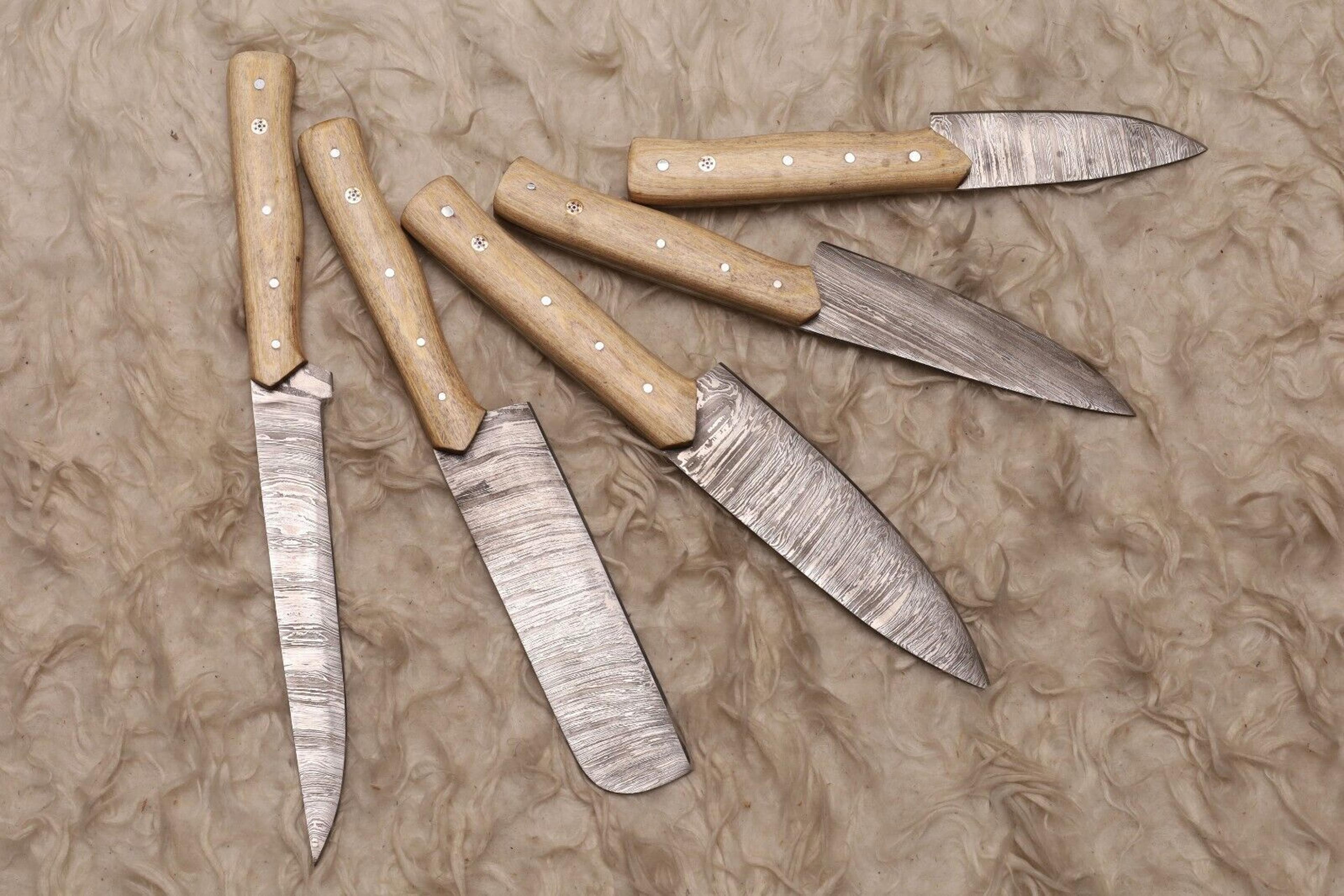 Heritage Edition Handmade Damascus Knife Set  5 Pc Chef Collection 2