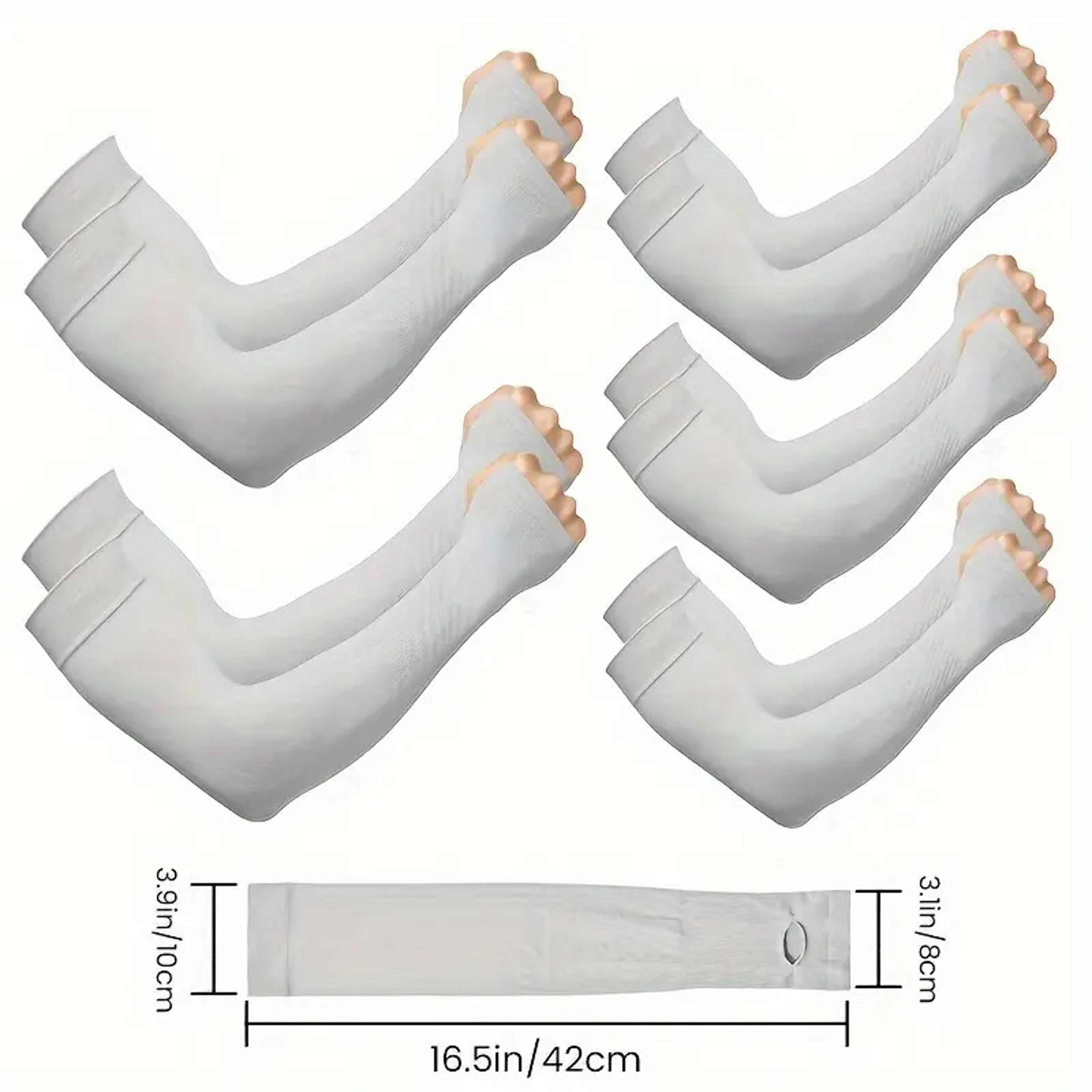 UV Blocking Ice Silk Sun Protective Sleeves High Breathability Nylon Material For Cycling  Sports 3