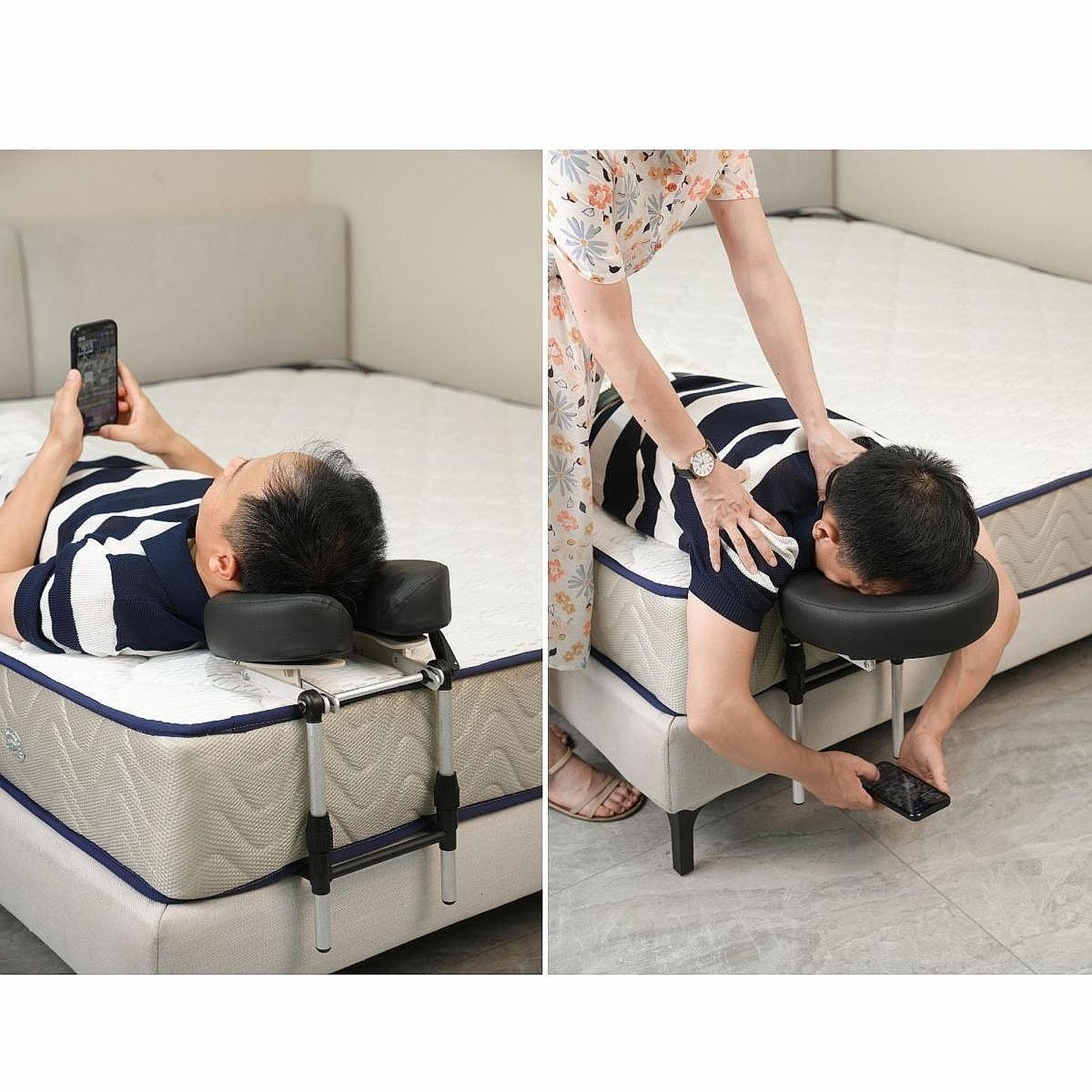 multifunction massage head rest kit, adjustable face down pillow for mattress, cradle support for salon spa massage bed