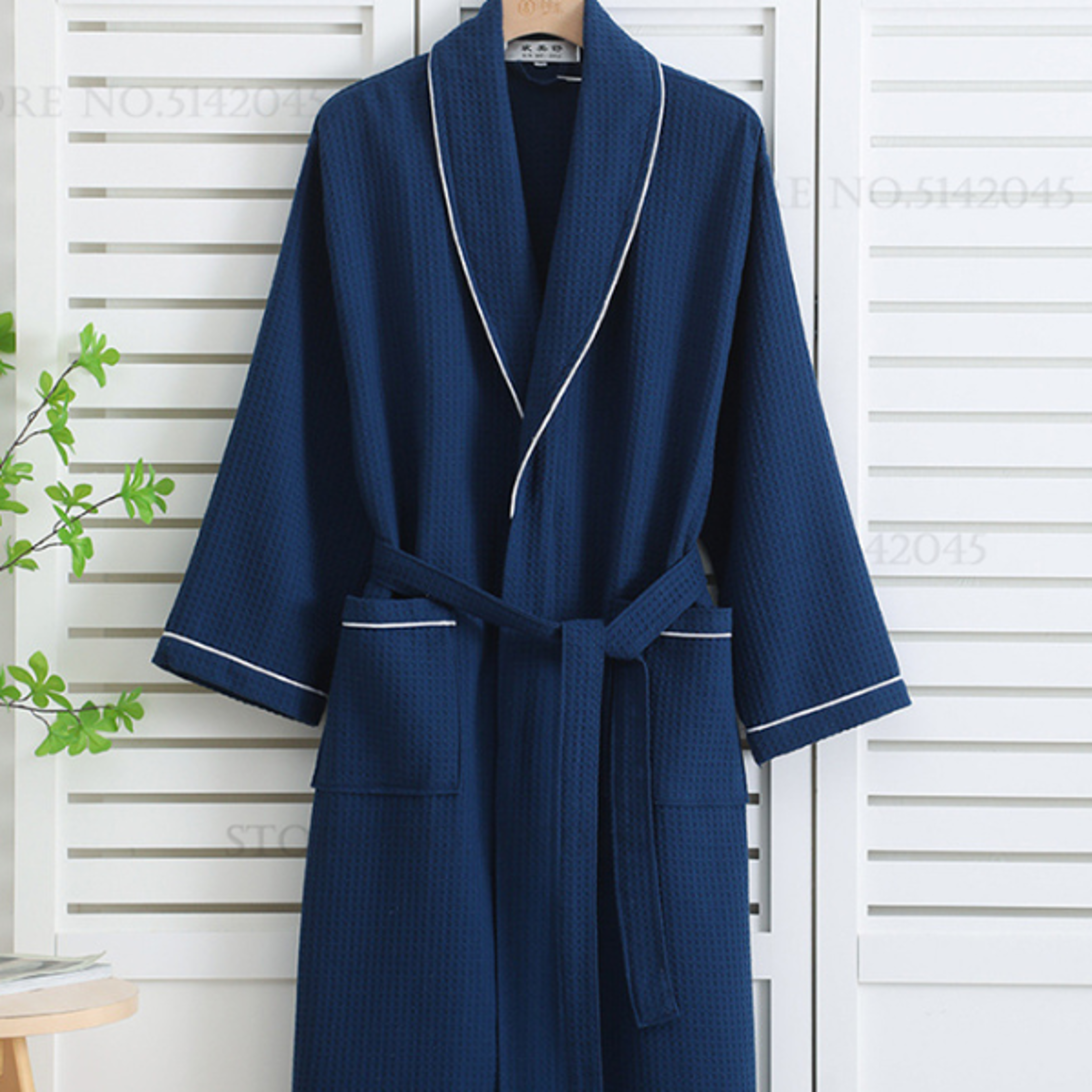 cotton couple robe waffle, kimono yukata bathrobe gown, casual women sleepwear, spring summer nightwear
