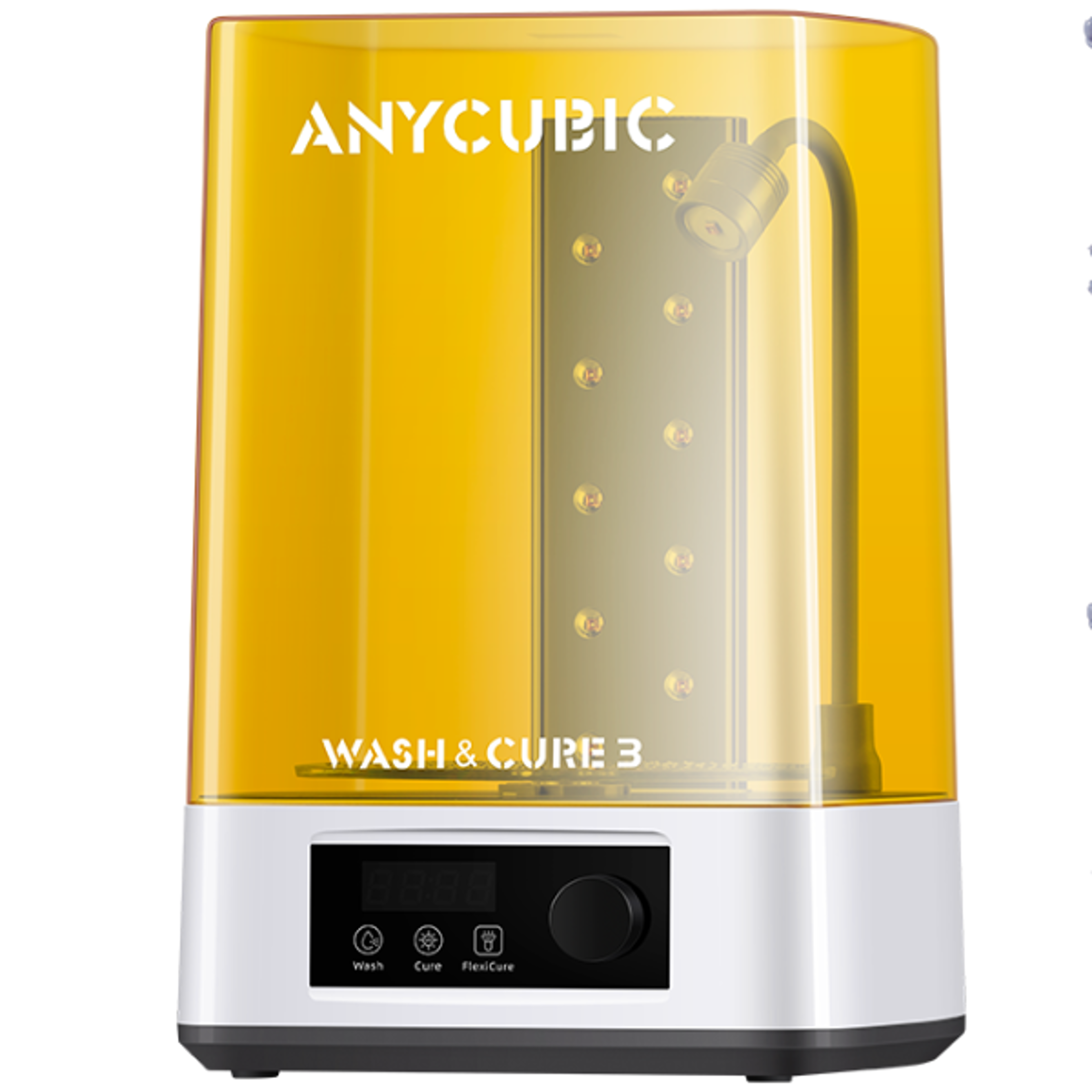 wash & cure for photon, uv rotary curing resin cleaner for mono 3d printer models, dual-mode operation, large capacity