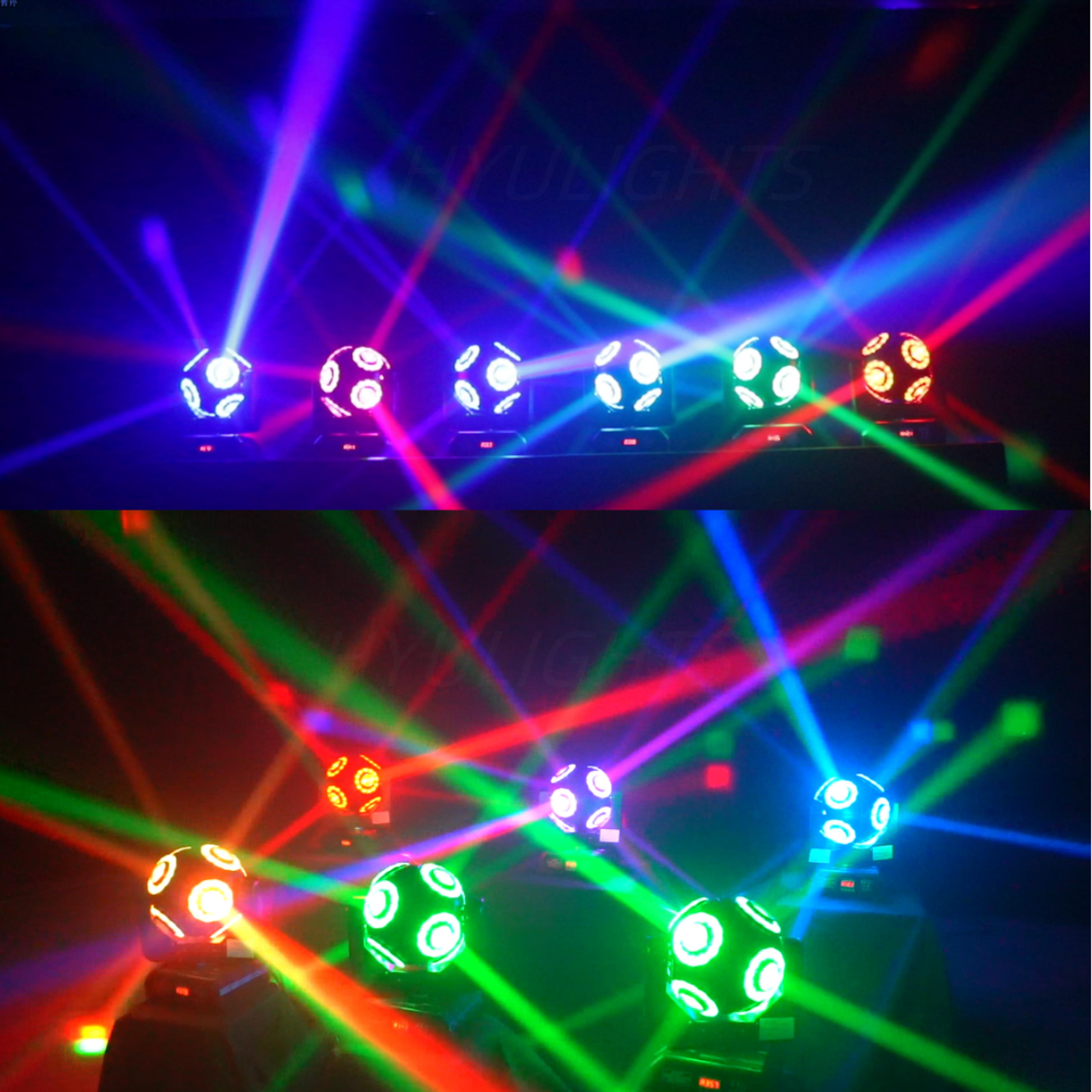 LED Moving Head With Halo Football Light Infinite Rotation Beam Strobe For DJ Bar Stage Effect 4