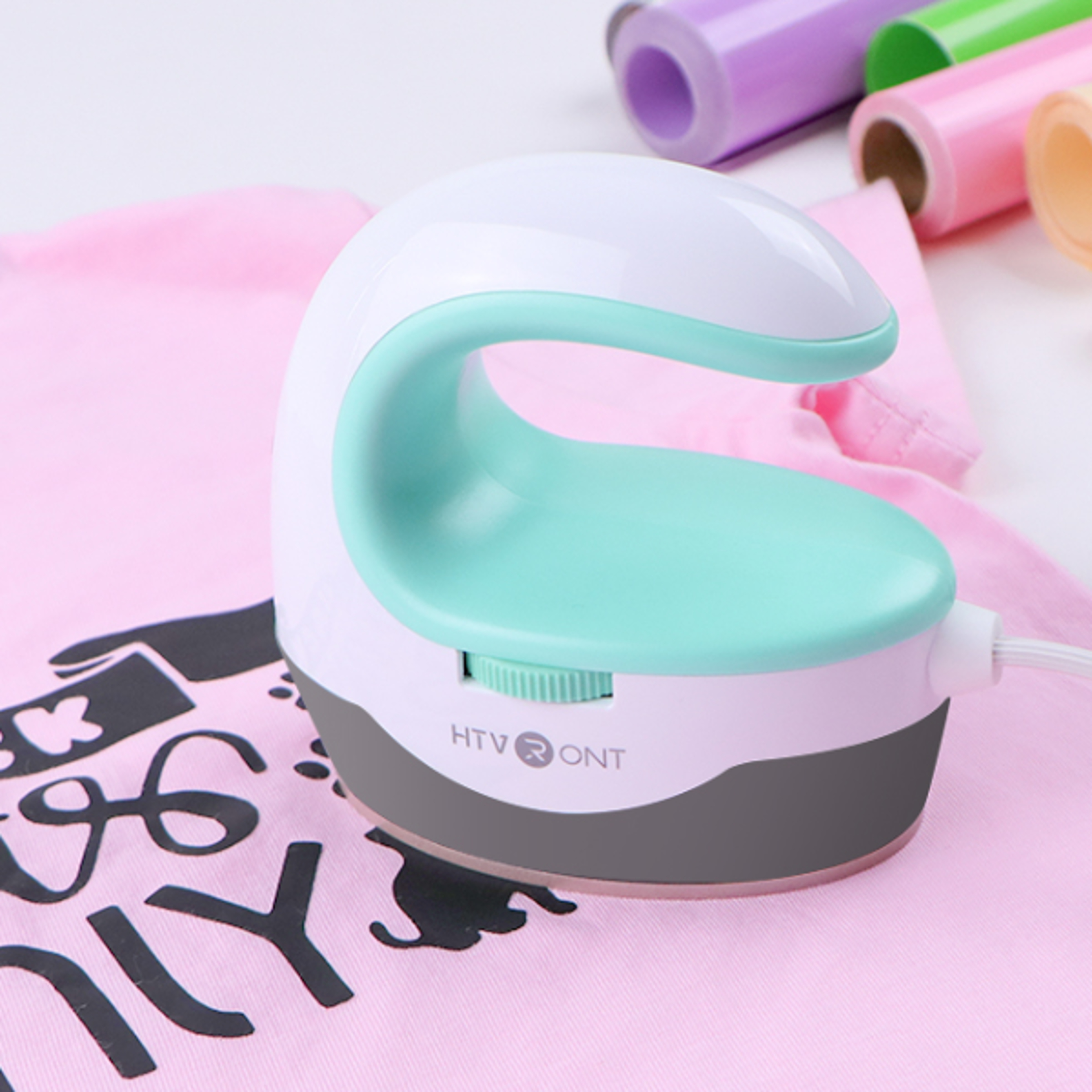 mini heat press machine, diy auto easy heating transfer, iron on htv for clothes, t-shirts, bags, hats, shoes