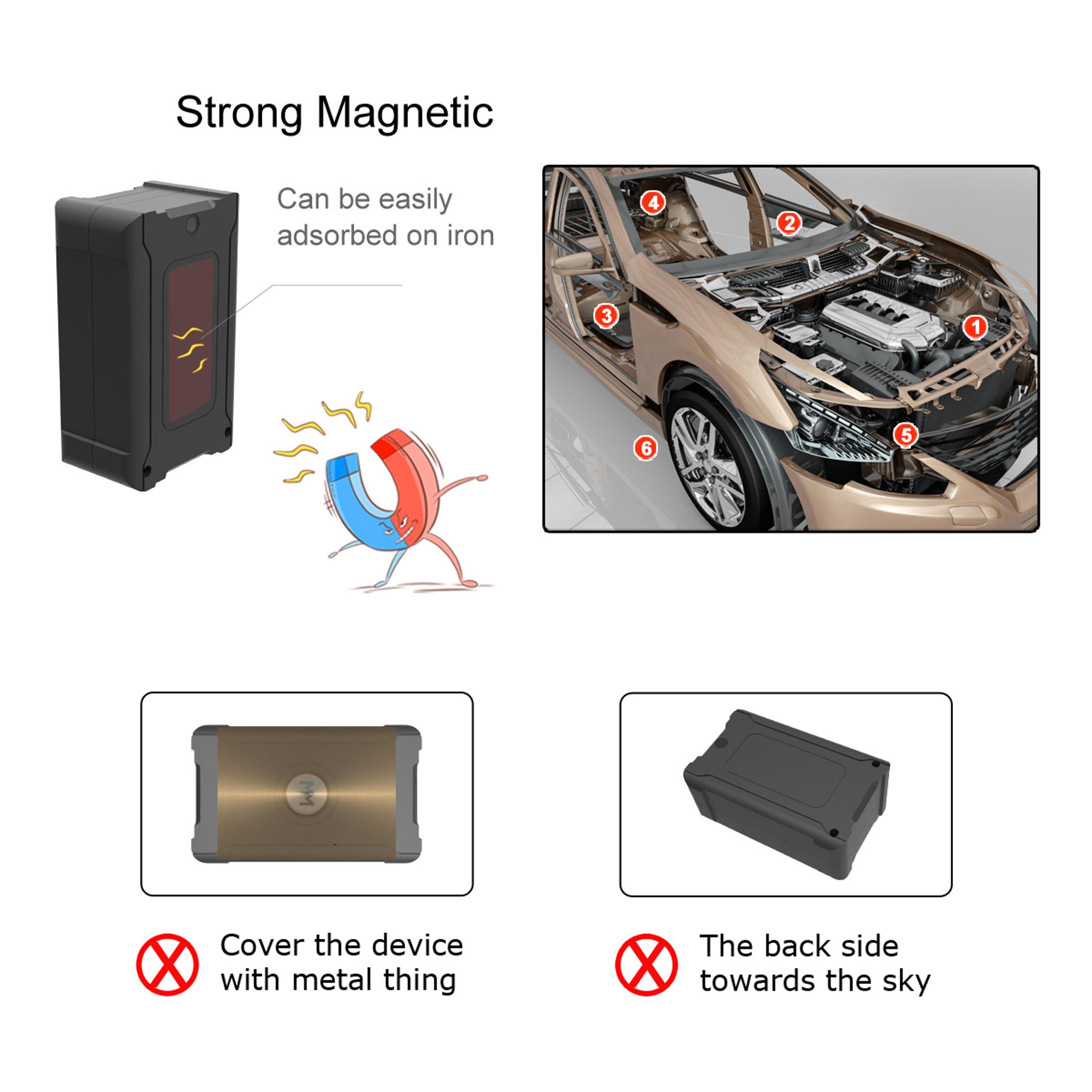 Tracking Locator With First Use Long Last Car GPS Tracker Safe Fences No APN Setting Service Charge 4