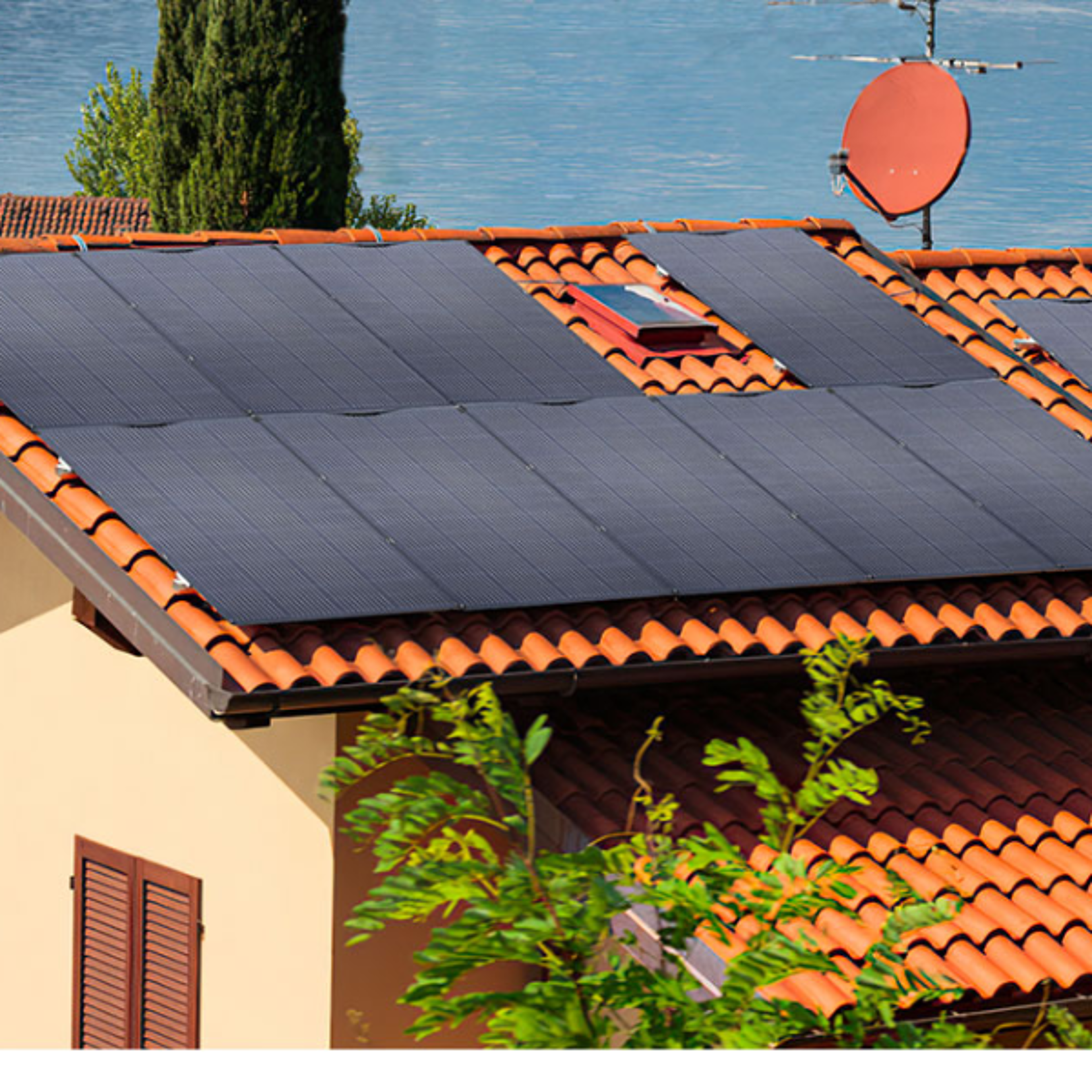 solar charger for off-grid rv, flexible balcony power plant, photovoltaic solar cell panel for solar energy collection