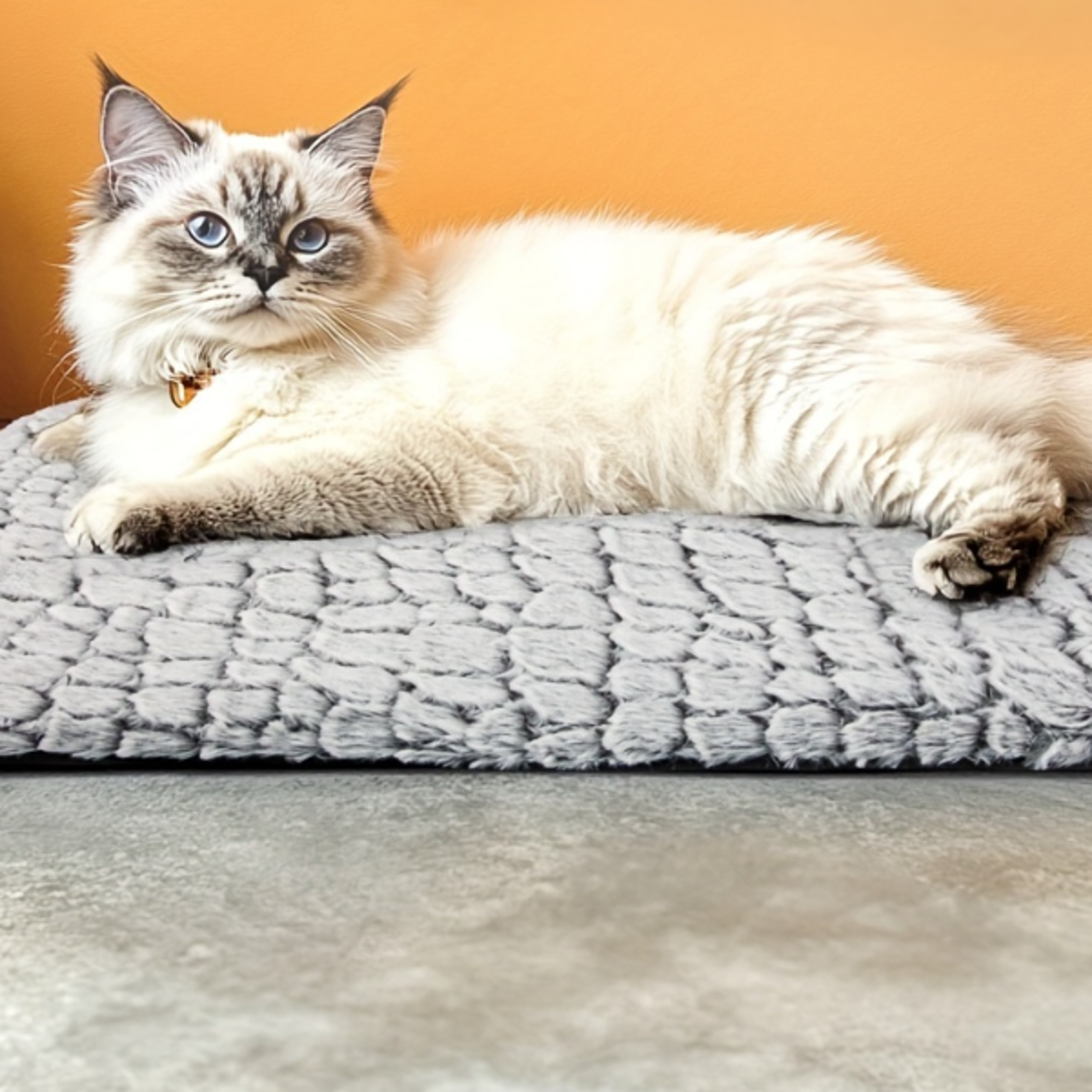 self warming cat bed, thermal blanket style cat dog pet heating pad, washable indoor outdoor heated cat mat