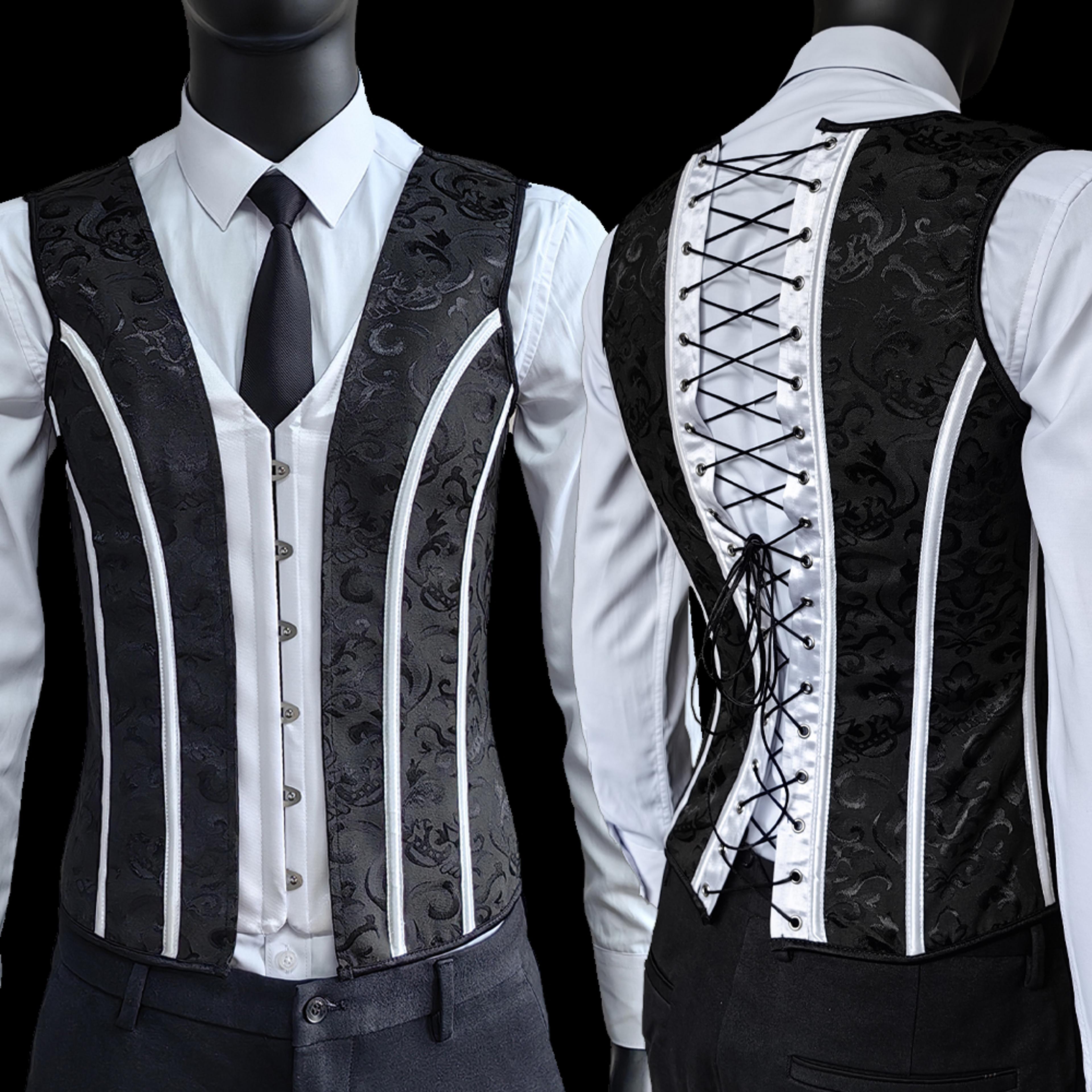 Slimming Waist Bones Shaping Mens Tight Abdomen Corset Elegant Medieval Corset Stomach Belly Contro 4
