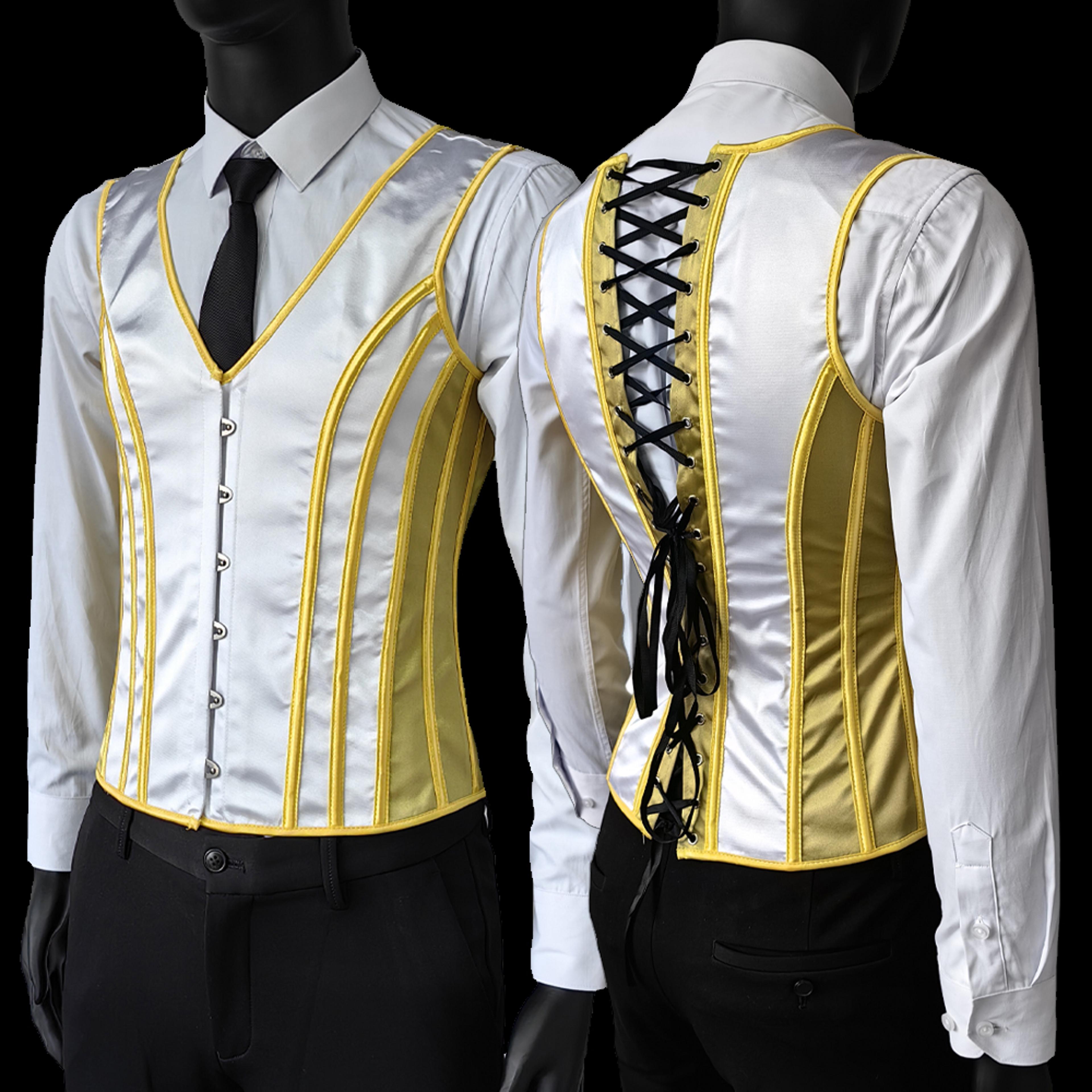 Slimming Waist Bones Shaping Mens Tight Abdomen Corset Elegant Medieval Corset Stomach Belly Contro 6
