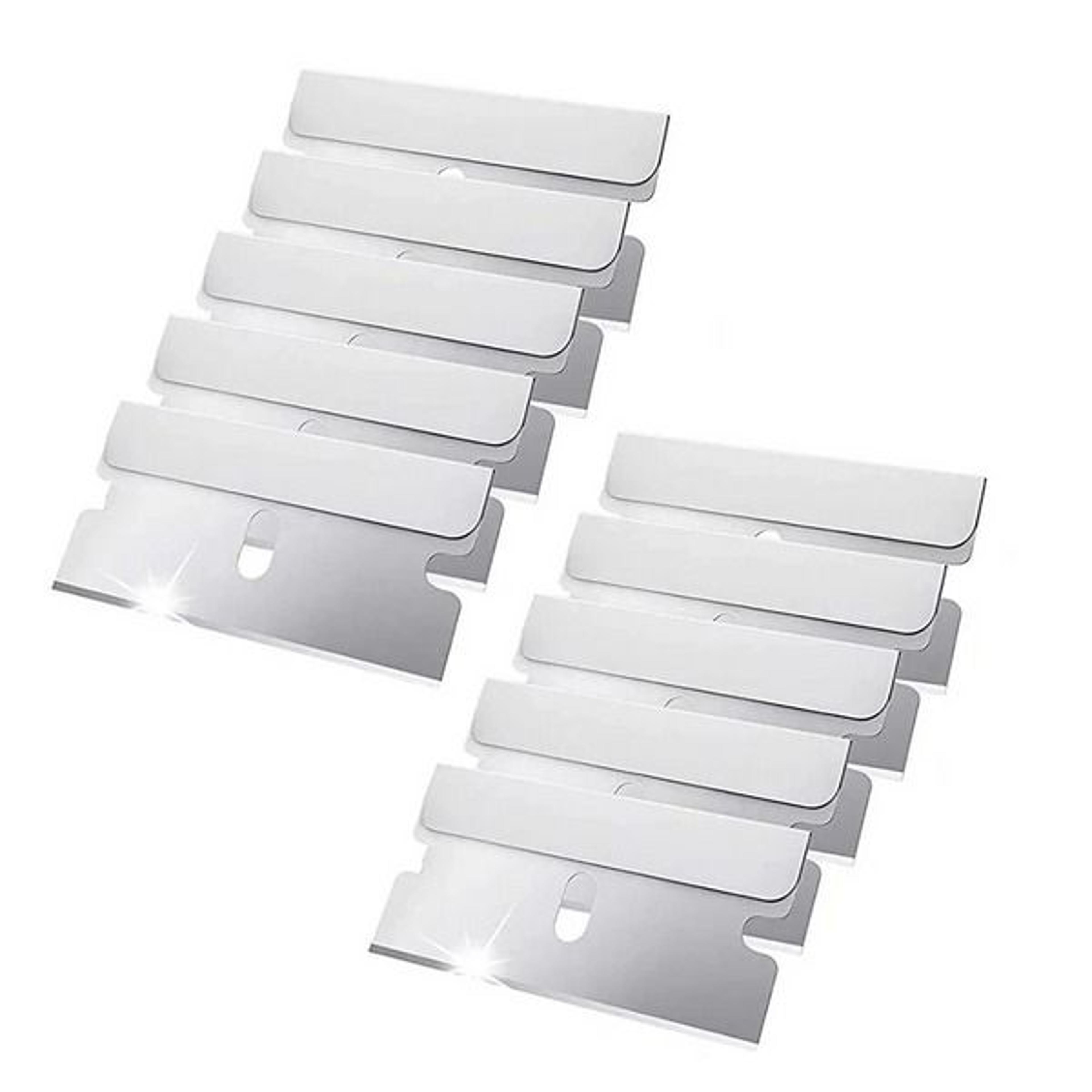 Single Edge Razor Blades 100 Pcs Extra Sharp Heat Treated Safety Knife Scrapers For Effective Paint 12